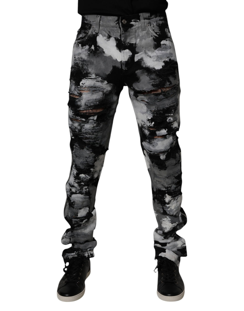 Dolce & Gabbana Multicolor Skinny Jeans for Men