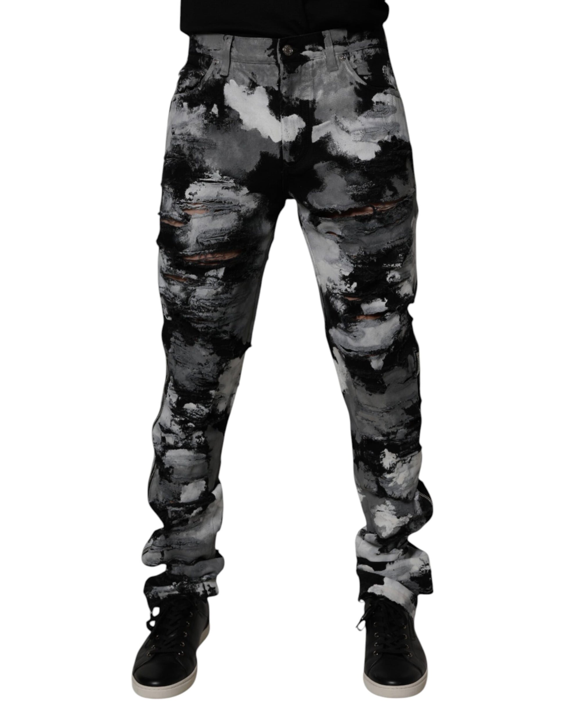 Dolce & Gabbana Multicolor Skinny Jeans for Men alternate view