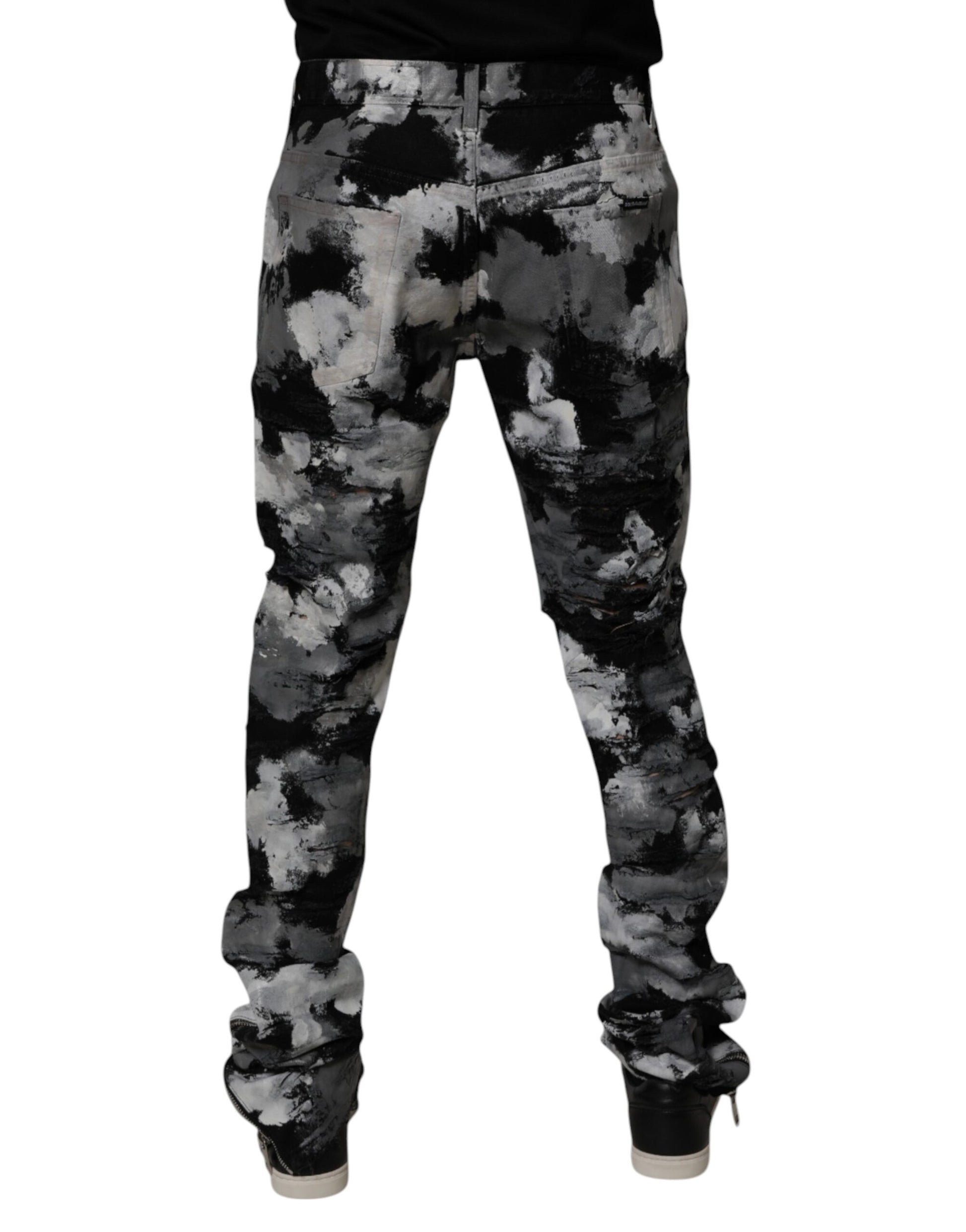 Dolce & Gabbana Multicolor Skinny Jeans for Men side view