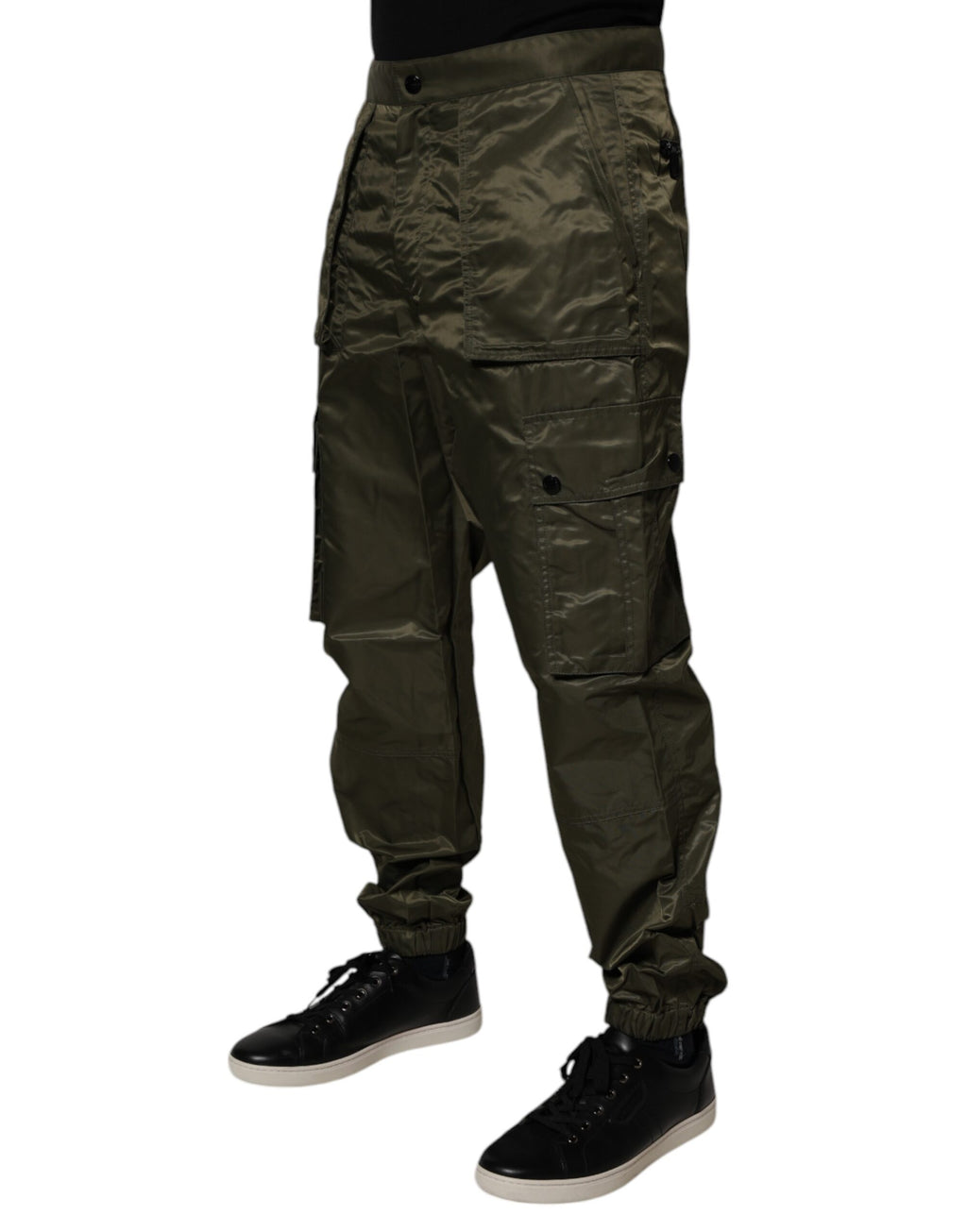 Dolce & Gabbana Green Cargo Pants for Men detail view