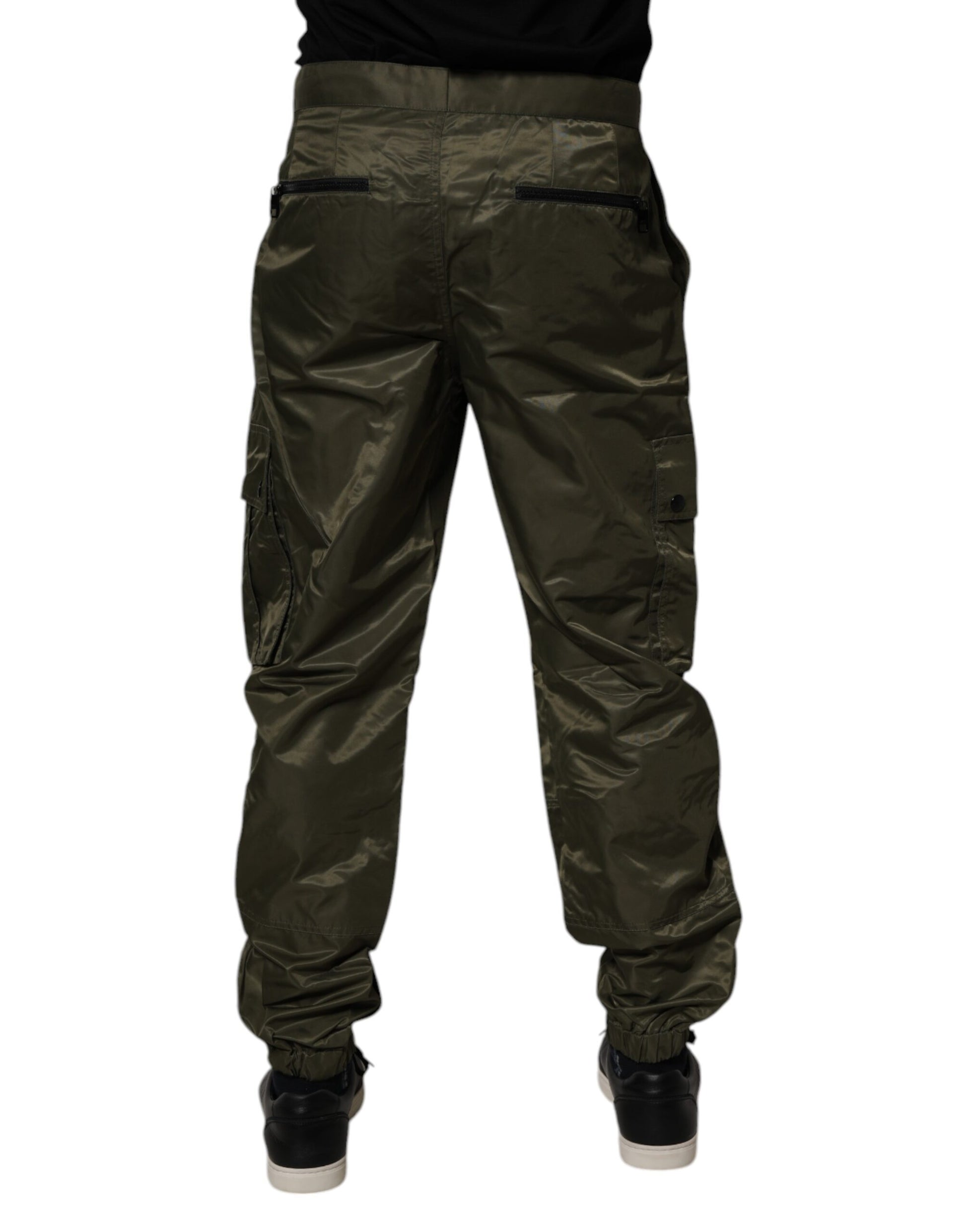 Dolce & Gabbana Green Cargo Pants for Men side view