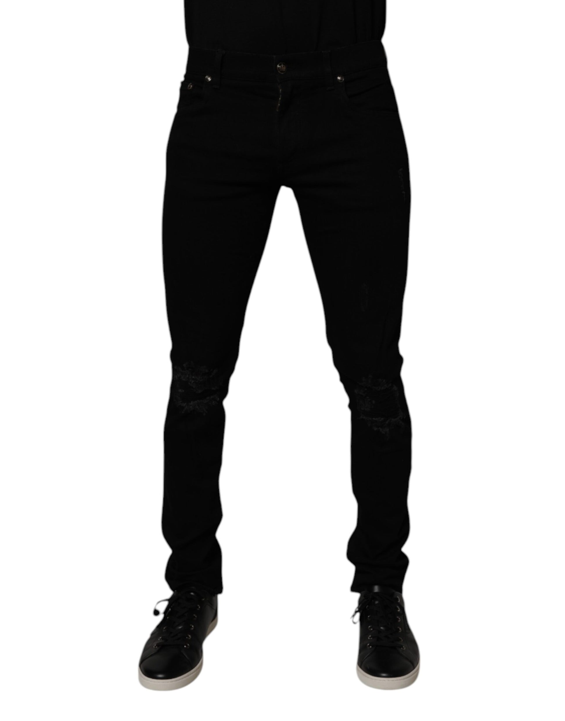 Dolce & Gabbana Black Skinny Jeans for Men