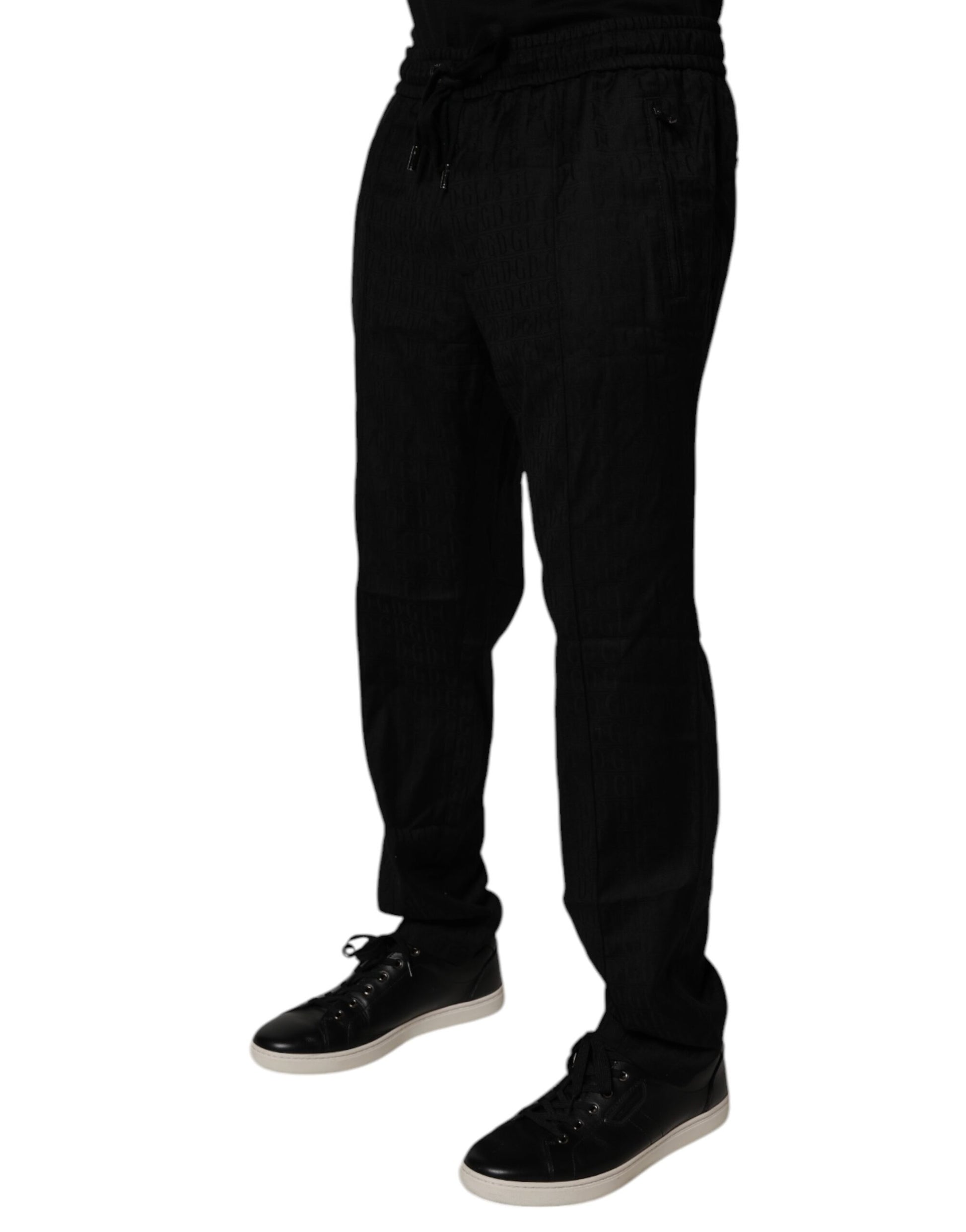 Dolce & Gabbana Black Athletic Pants for Men detail view