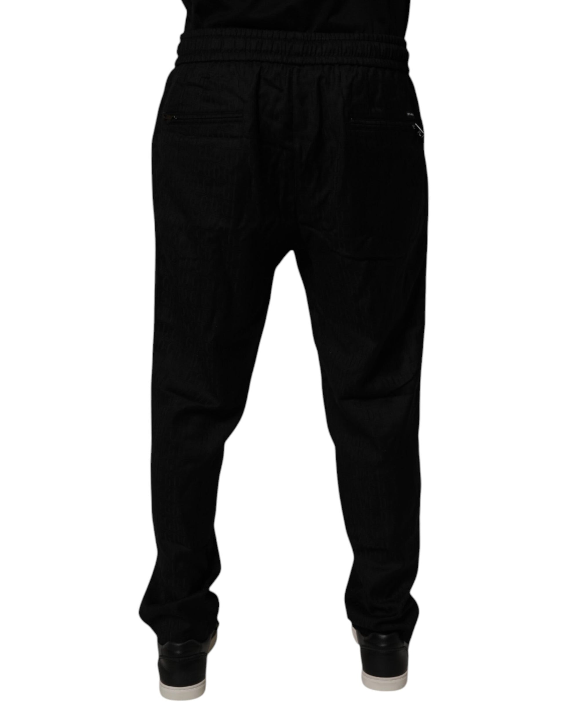 Dolce & Gabbana Black Athletic Pants for Men side view