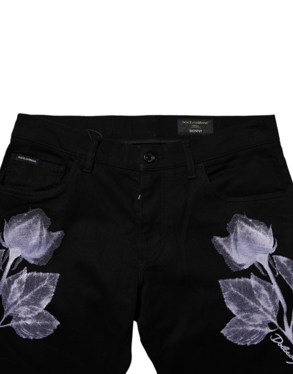 Dolce & Gabbana Black Skinny Jeans for Men additional view