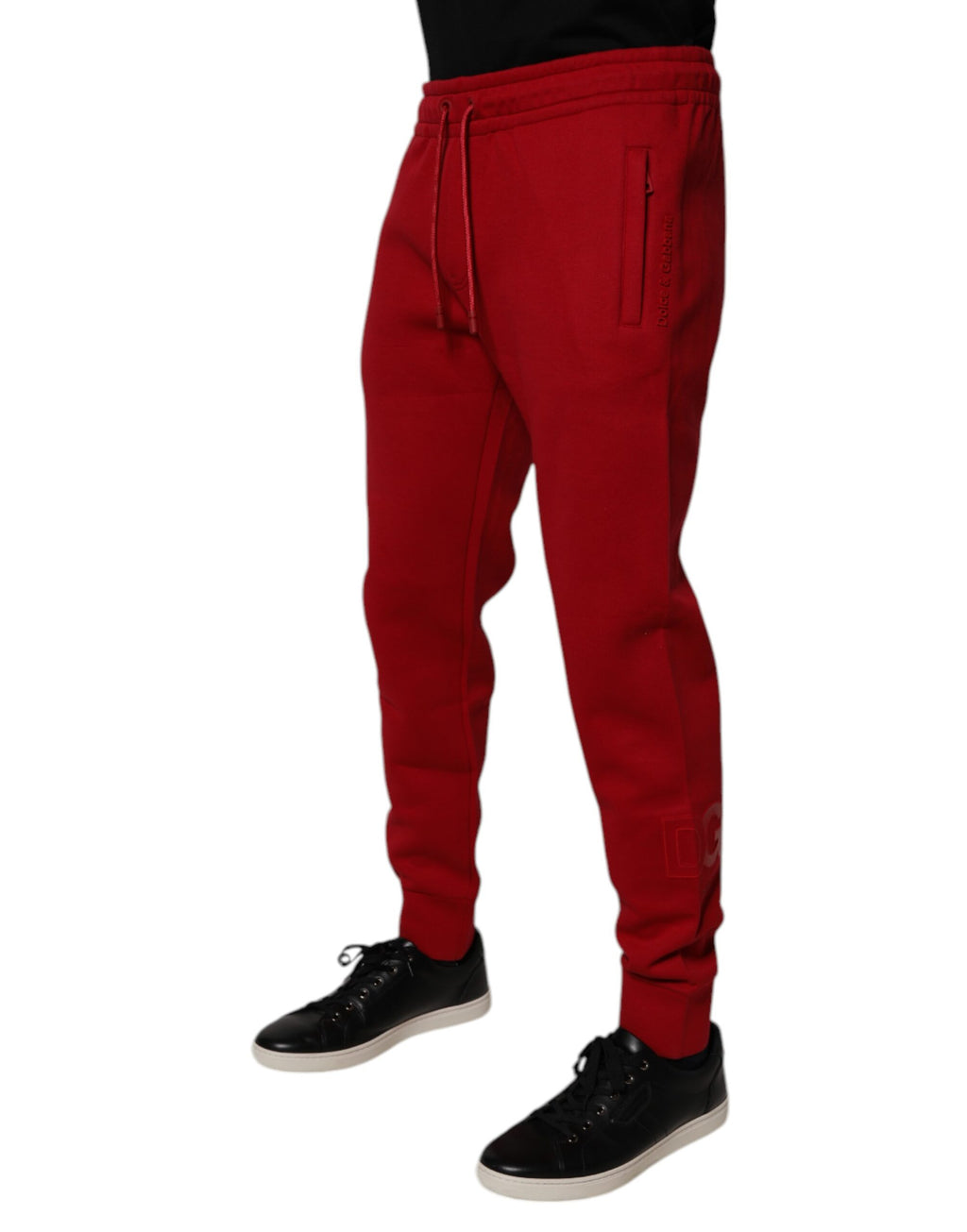 Dolce & Gabbana Red Athletic Pants for Men detail view
