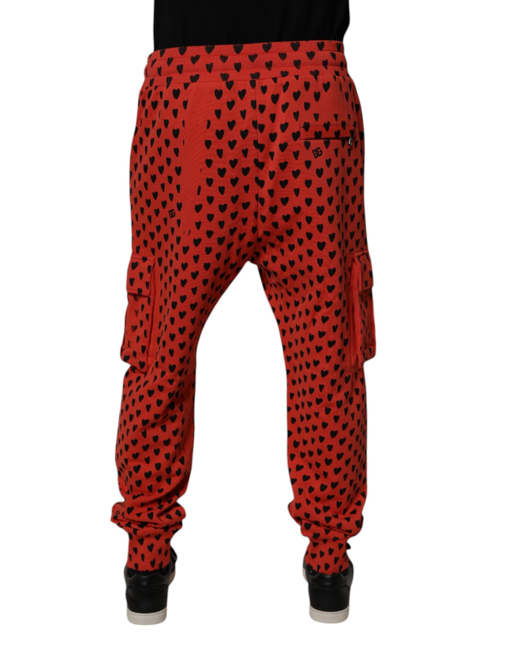 Dolce & Gabbana Red Athletic Pants for Men side view