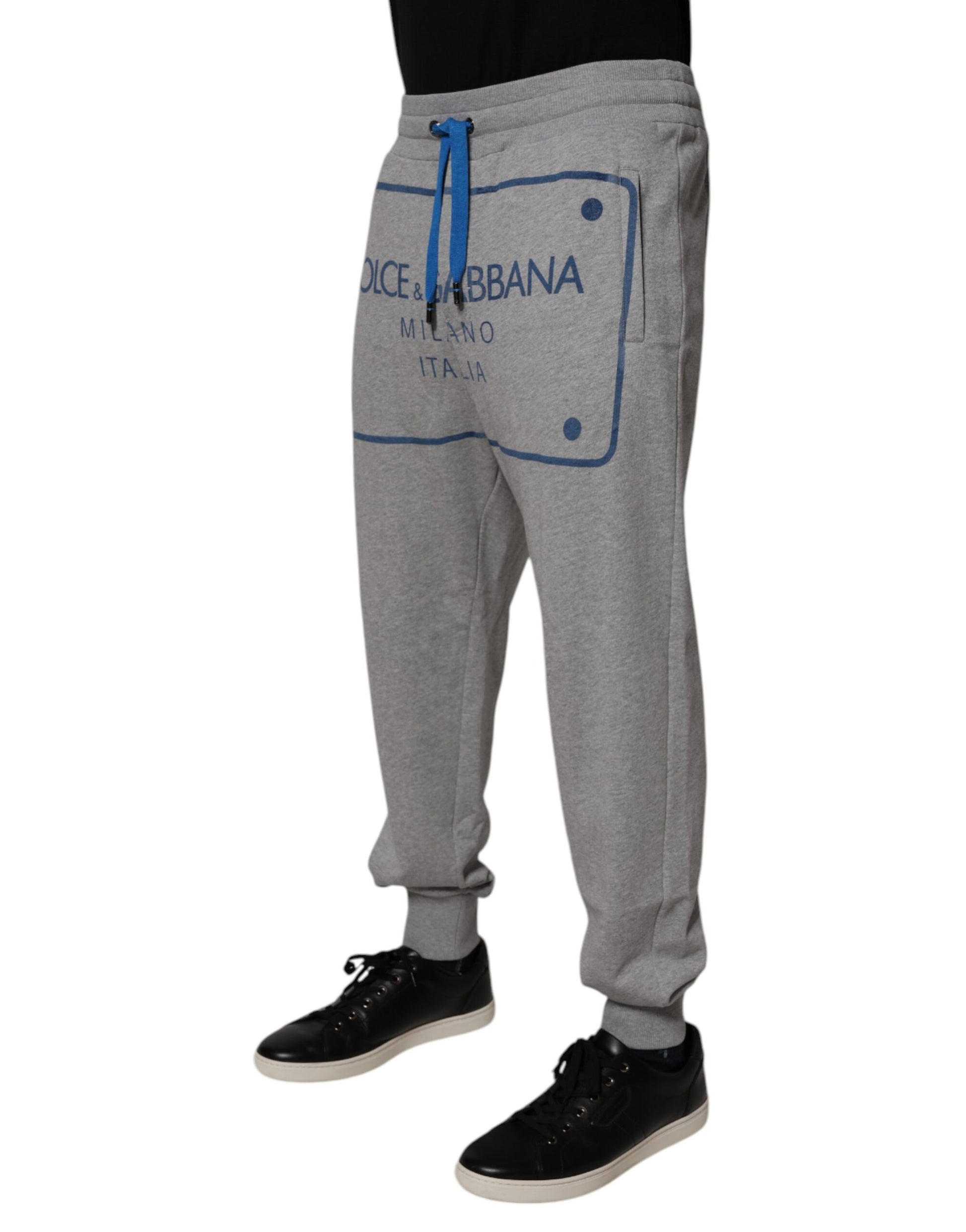 Dolce & Gabbana Grey Athletic Pants for Men detail view
