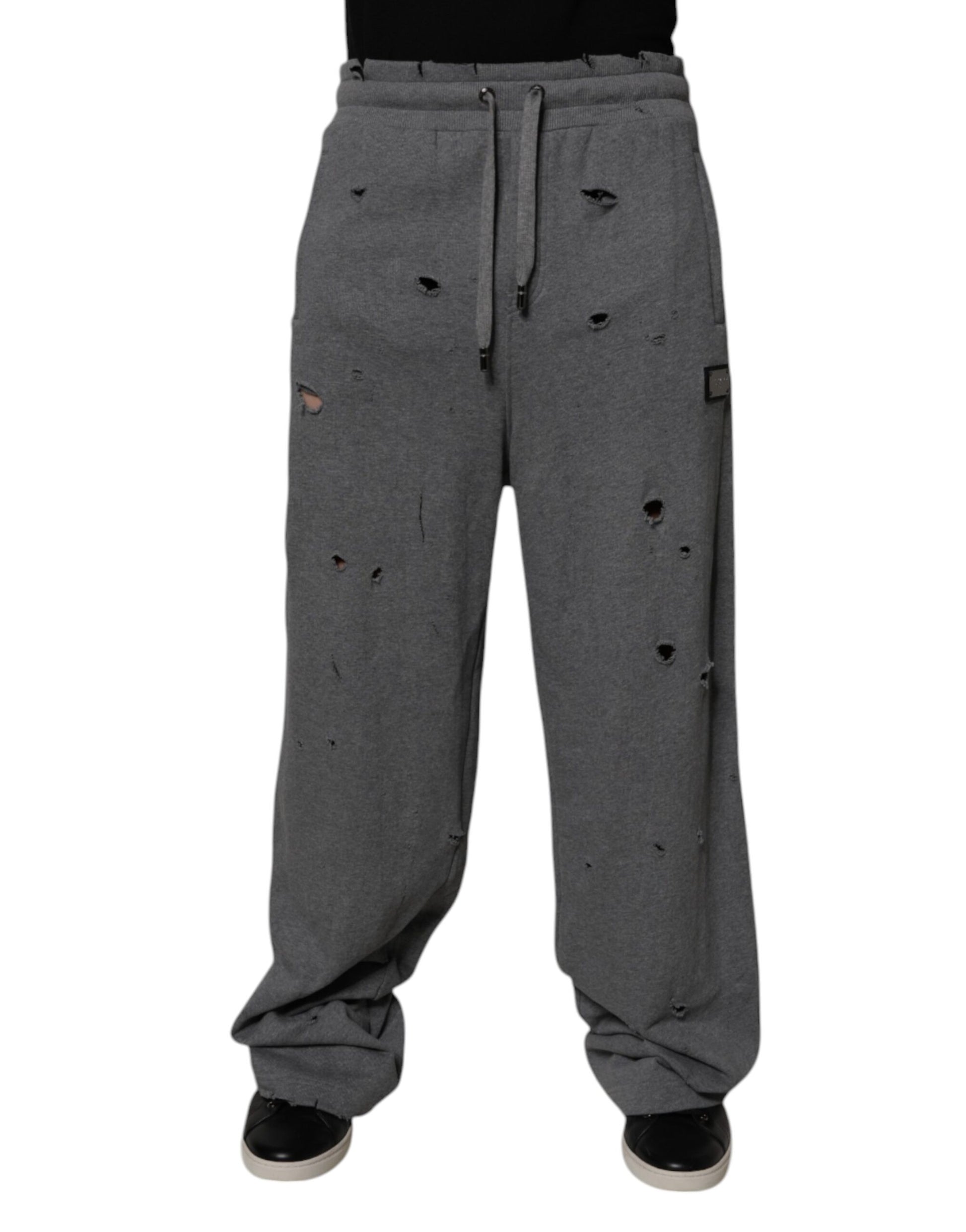 Dolce & Gabbana Grey Athletic Pants for Men