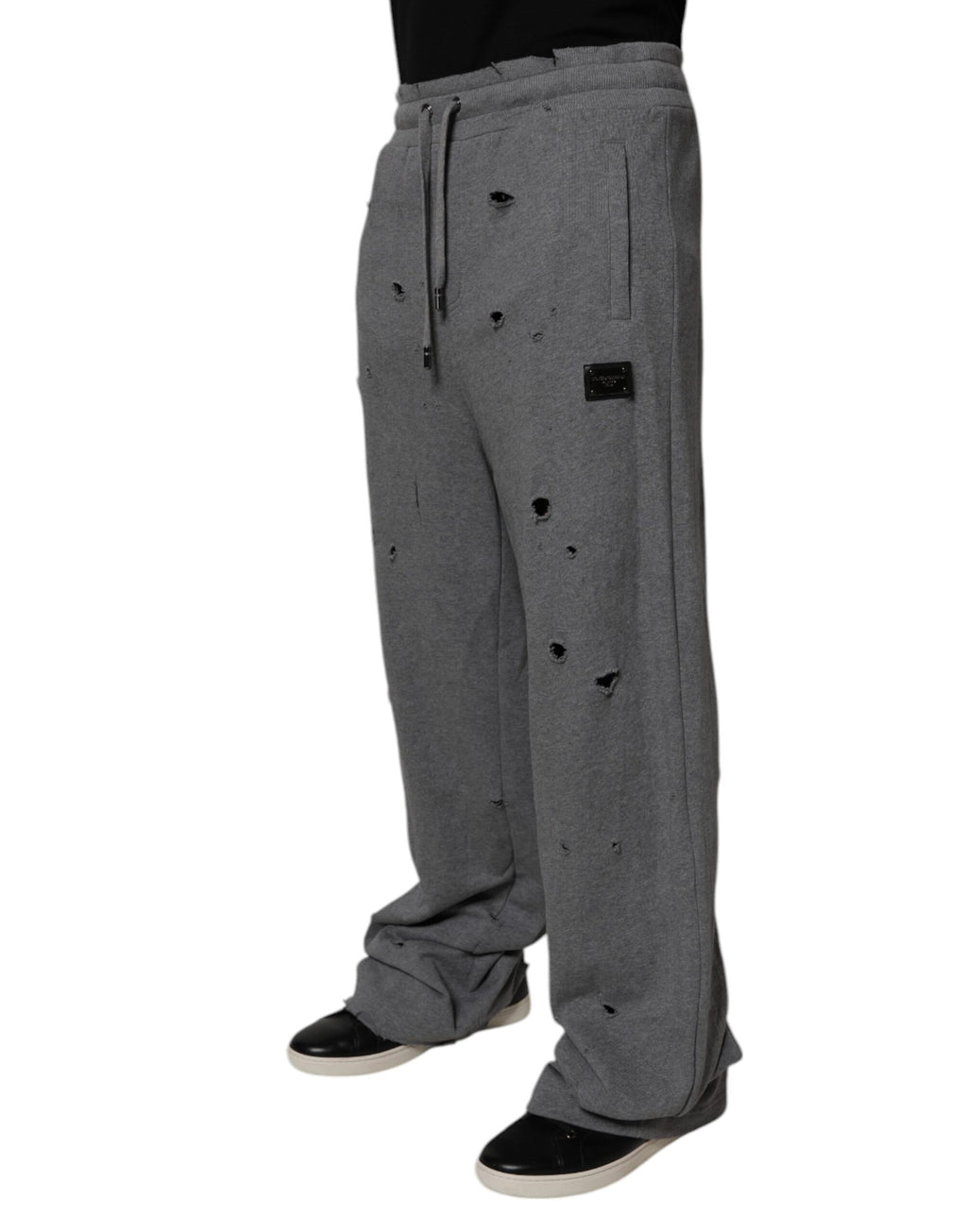 Dolce & Gabbana Grey Athletic Pants for Men detail view