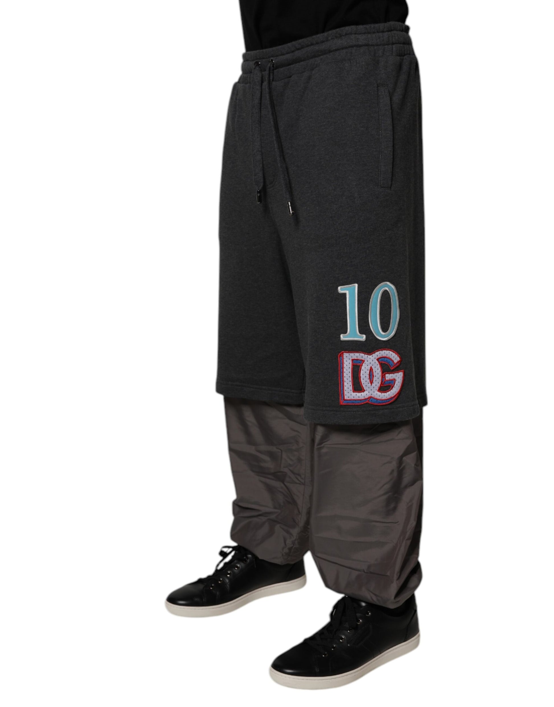 Dolce & Gabbana Grey Athletic Pants for Men detail view