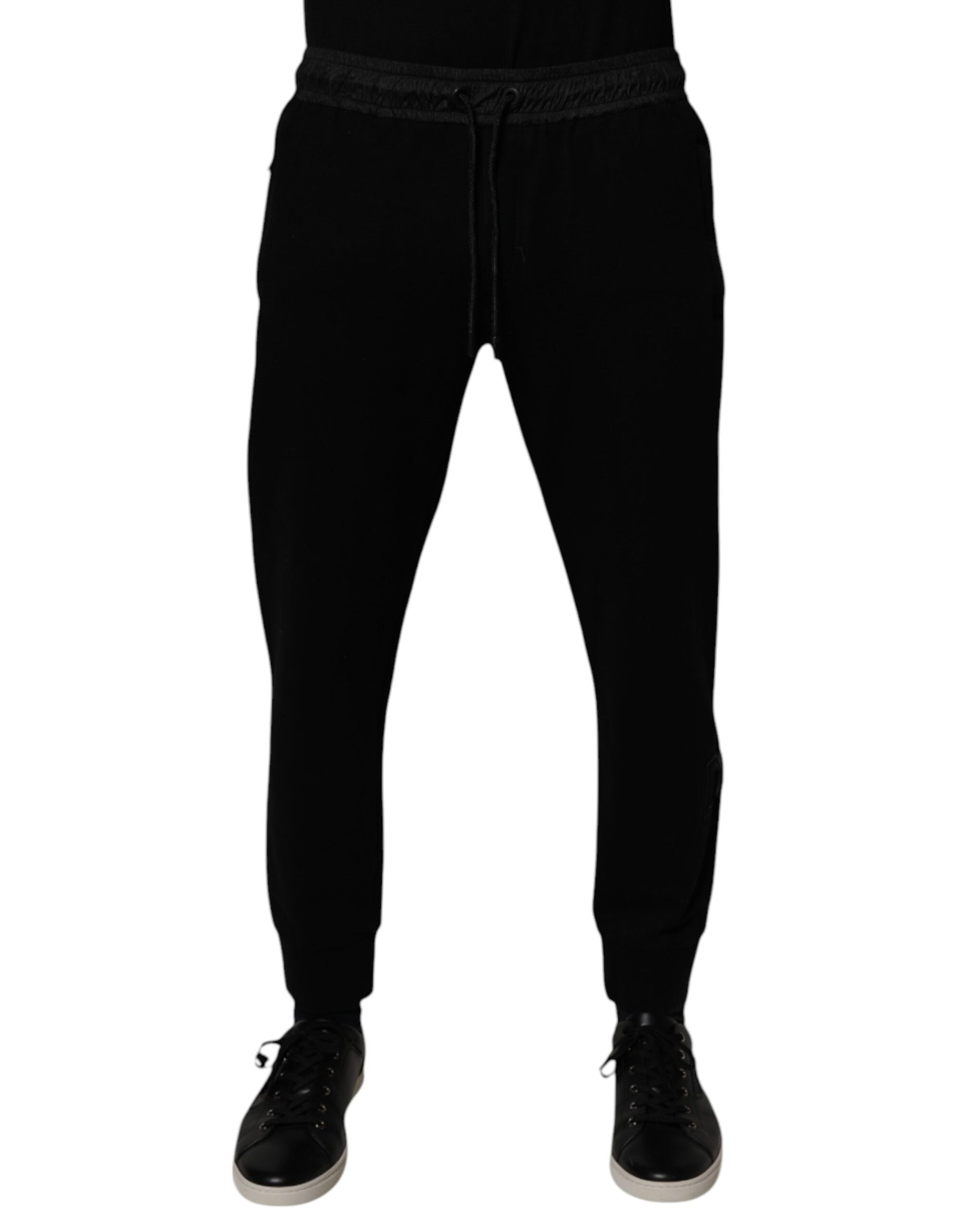 Pantalon de jogging Dolce & Gabbana pour homme en coton mélangé noir