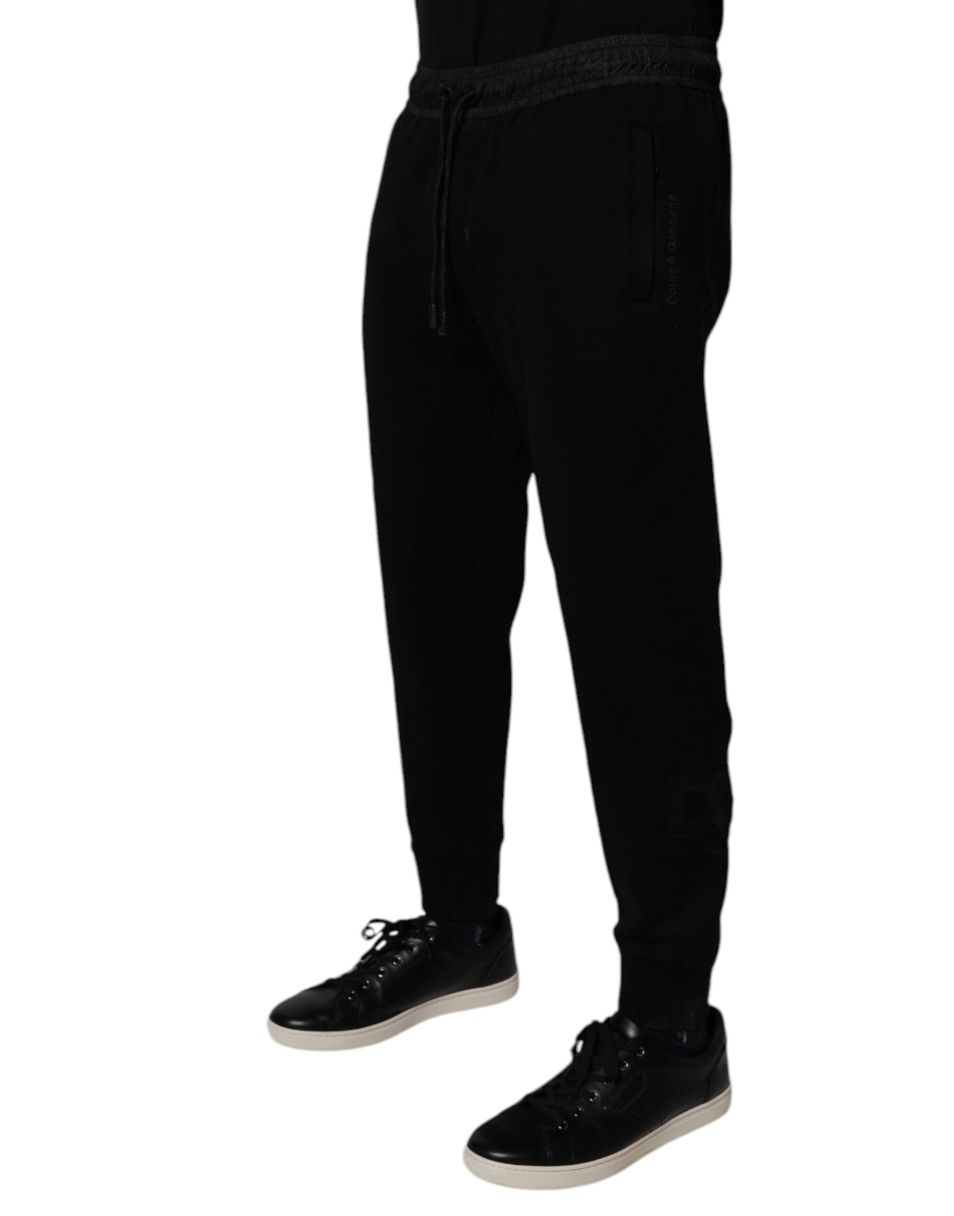Pantalon de jogging Dolce & Gabbana pour homme en coton mélangé noir