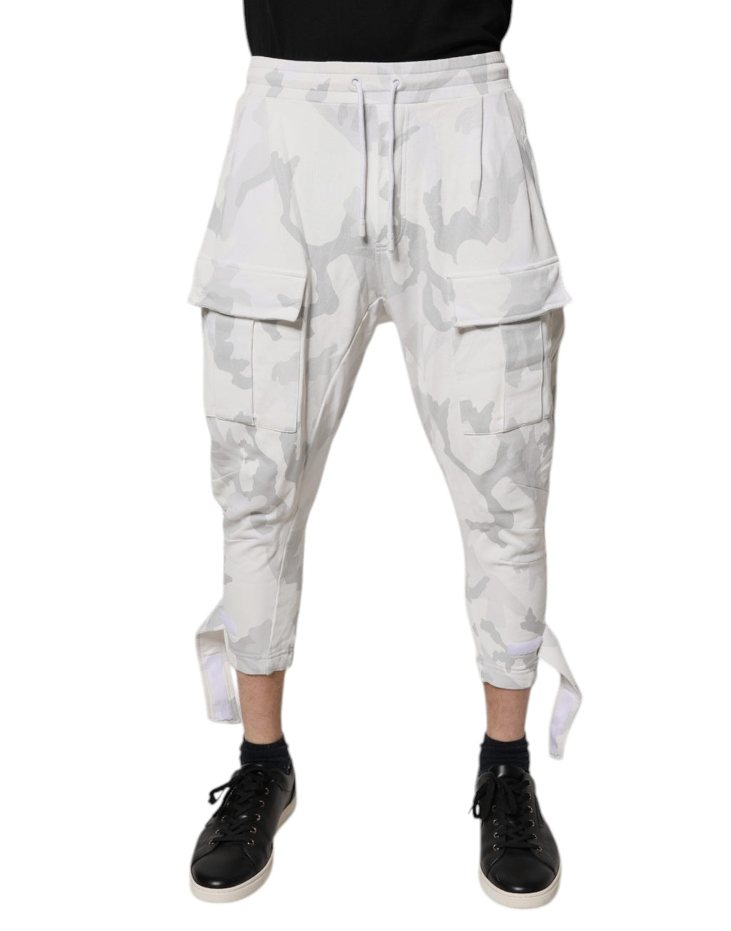 Pantalon de jogging cargo Dolce & Gabbana camouflage blanc