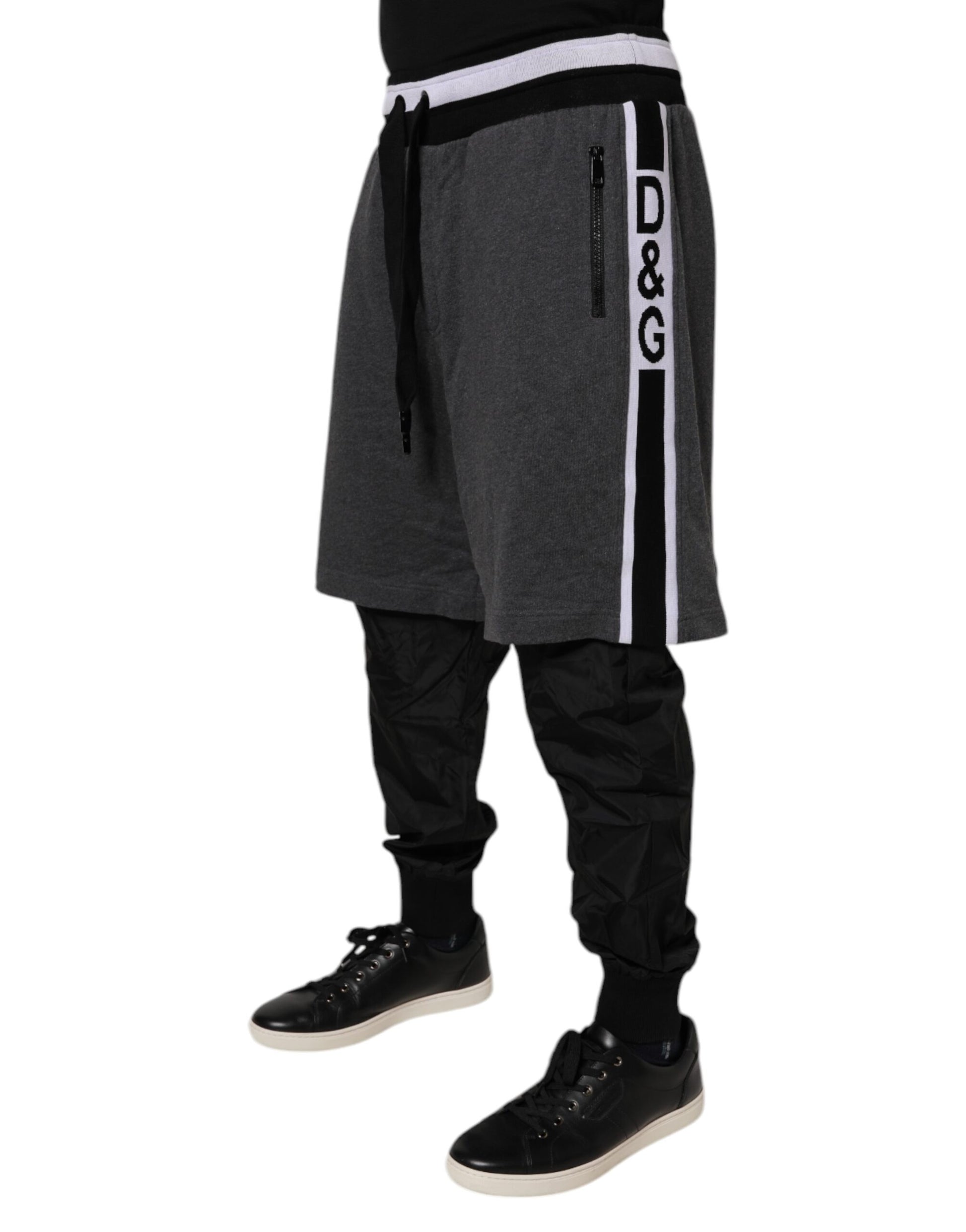 Dolce & Gabbana Black Athletic Pants for Men detail view