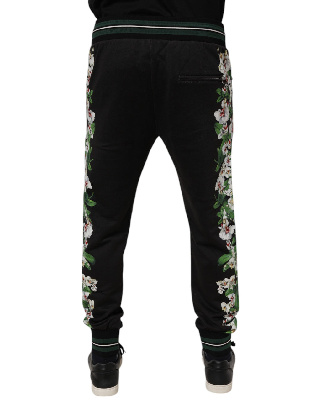 Pantalon de jogging Dolce & Gabbana noir à fleurs King pour homme