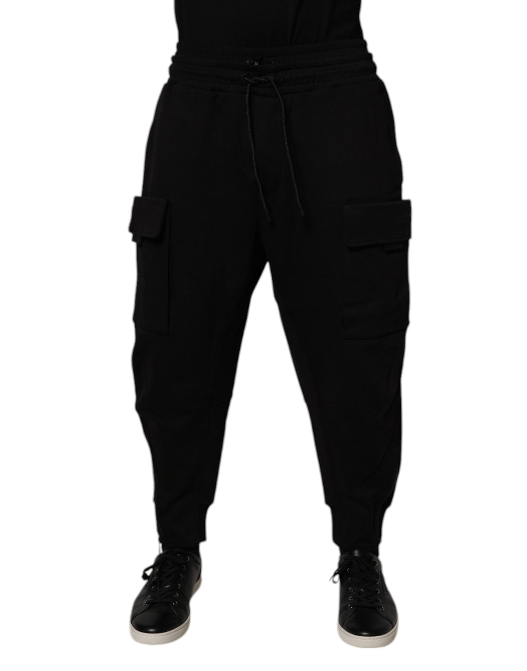 Dolce & Gabbana Black Cargo Pants for Men