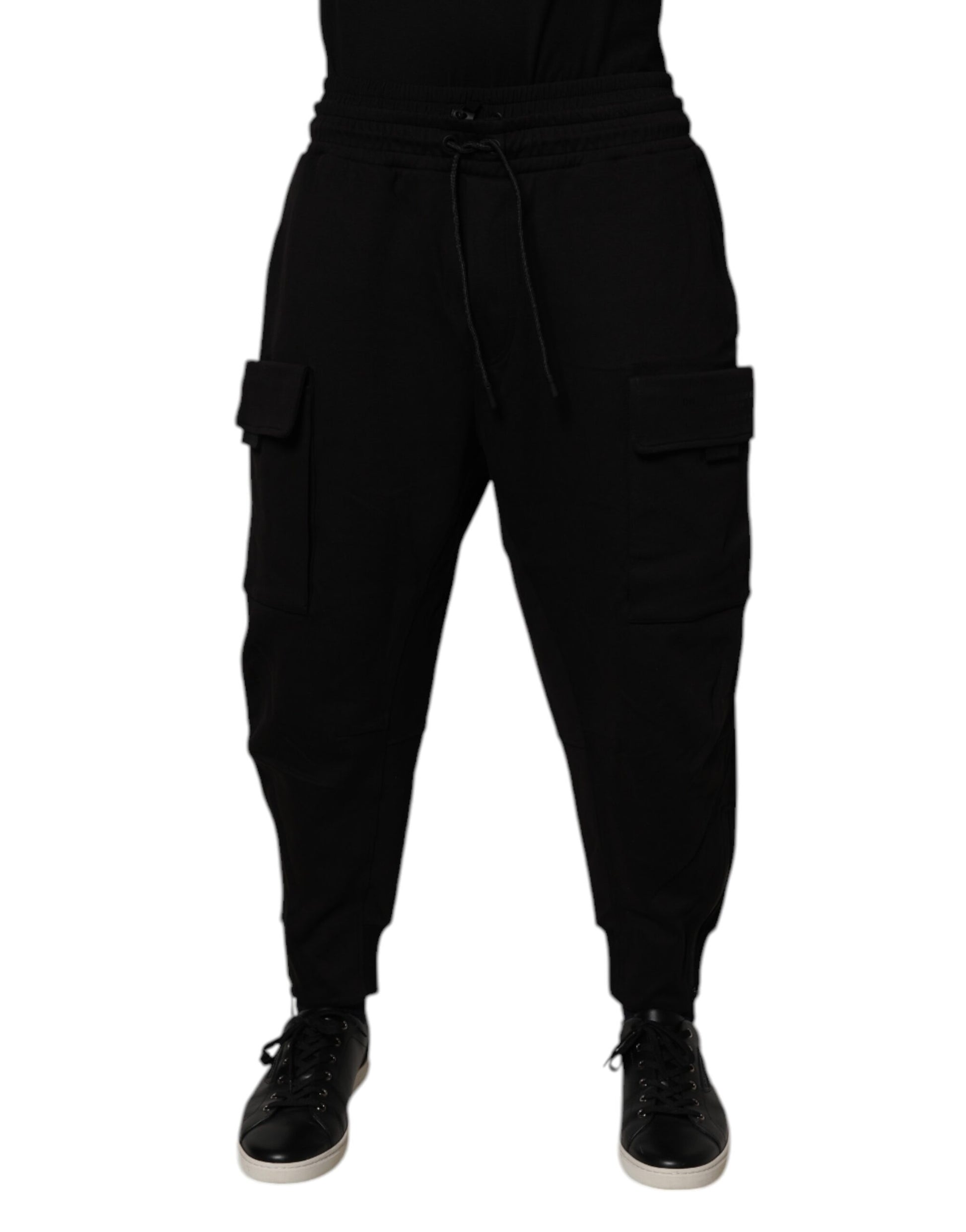 Dolce & Gabbana Black Cargo Pants for Men