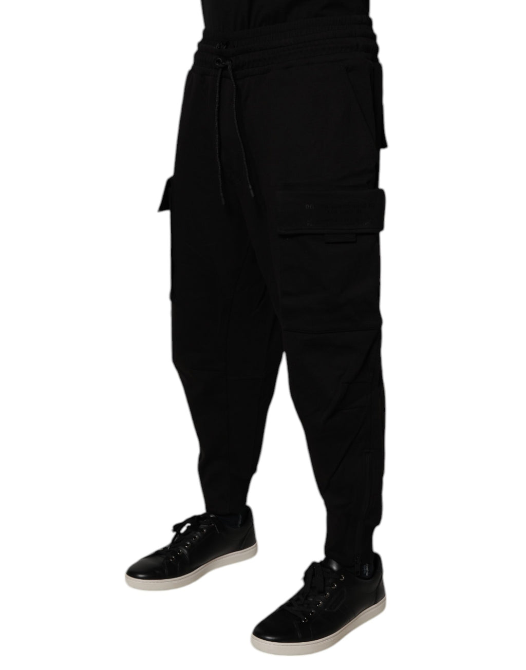 Dolce & Gabbana Black Cargo Pants for Men detail view