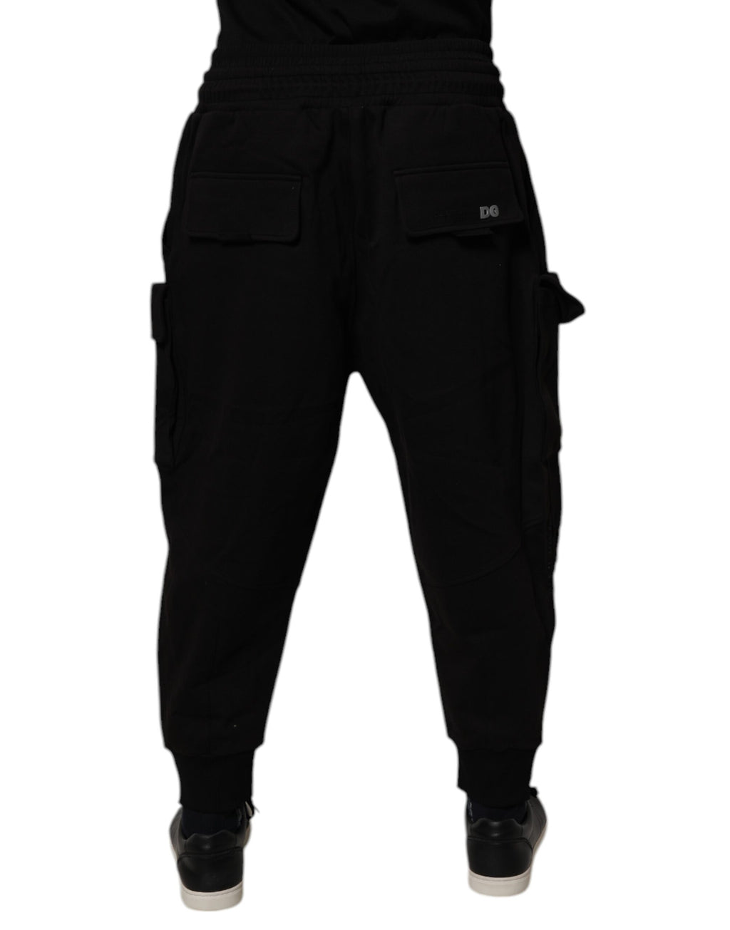 Dolce & Gabbana Black Cargo Pants for Men side view