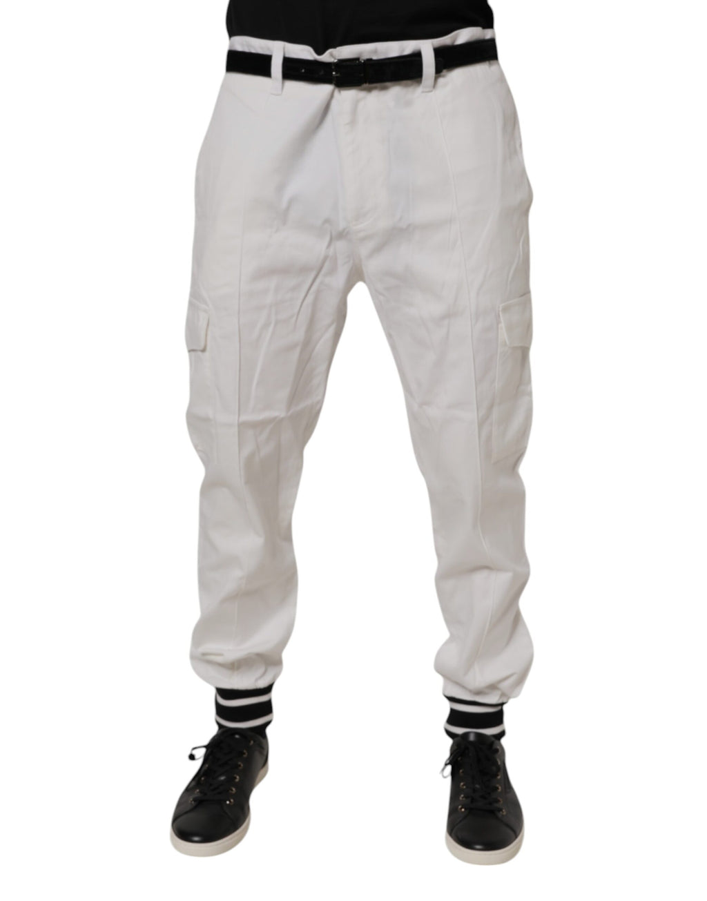Dolce & Gabbana White Cargo Pants for Men