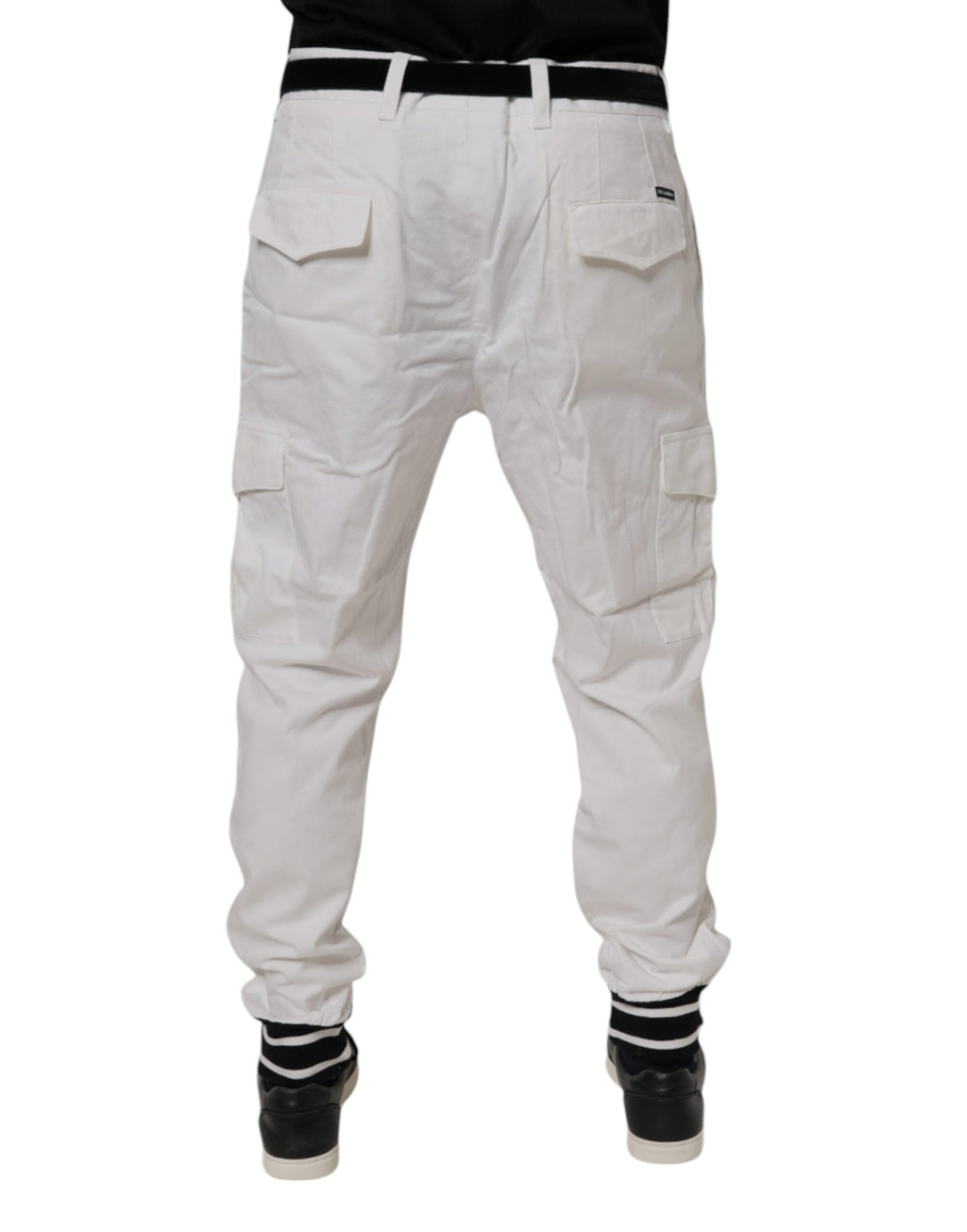 Dolce & Gabbana White Cargo Pants for Men side view