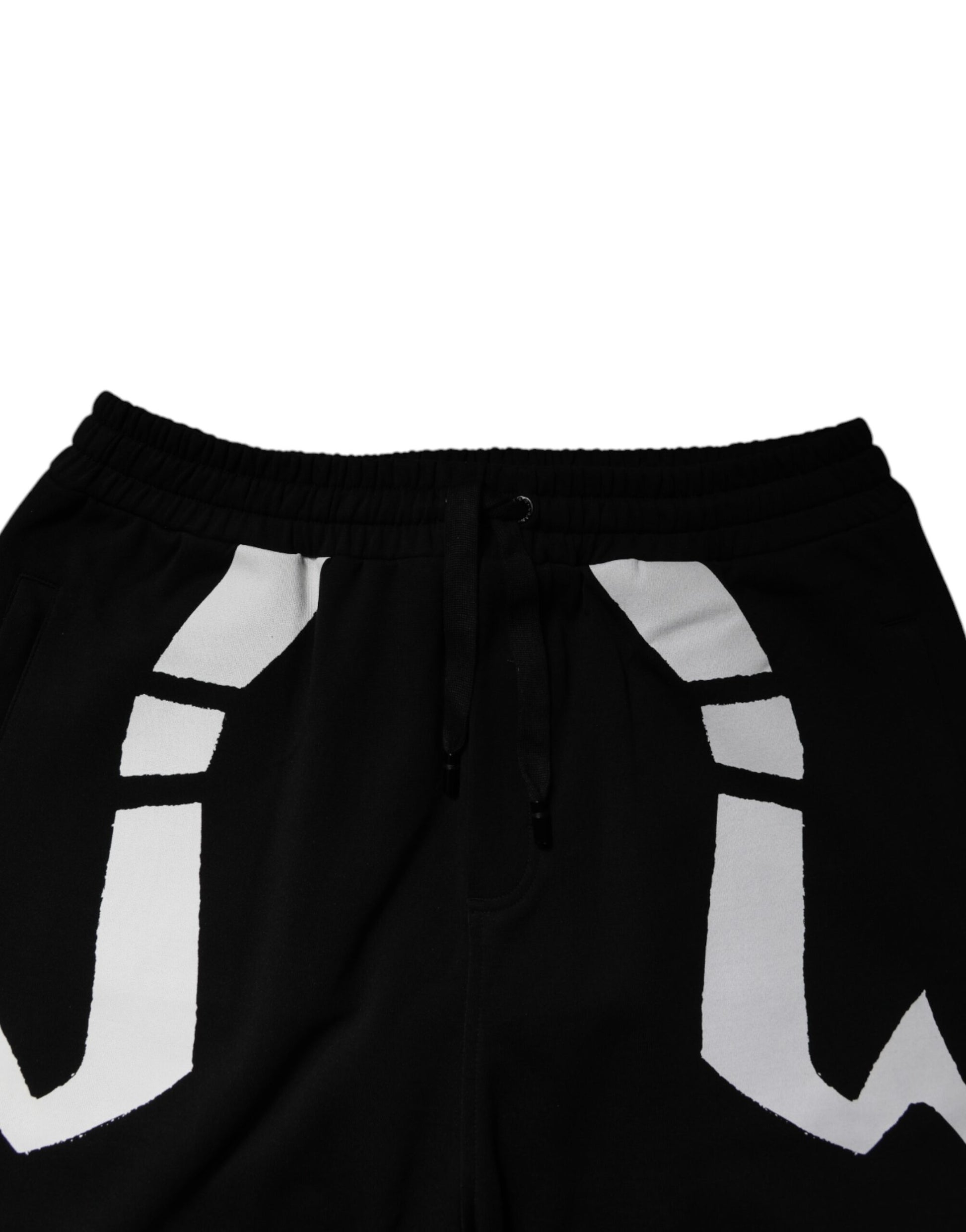 Dolce & Gabbana Black Logo Cotton Jogger Sweatpants Pants