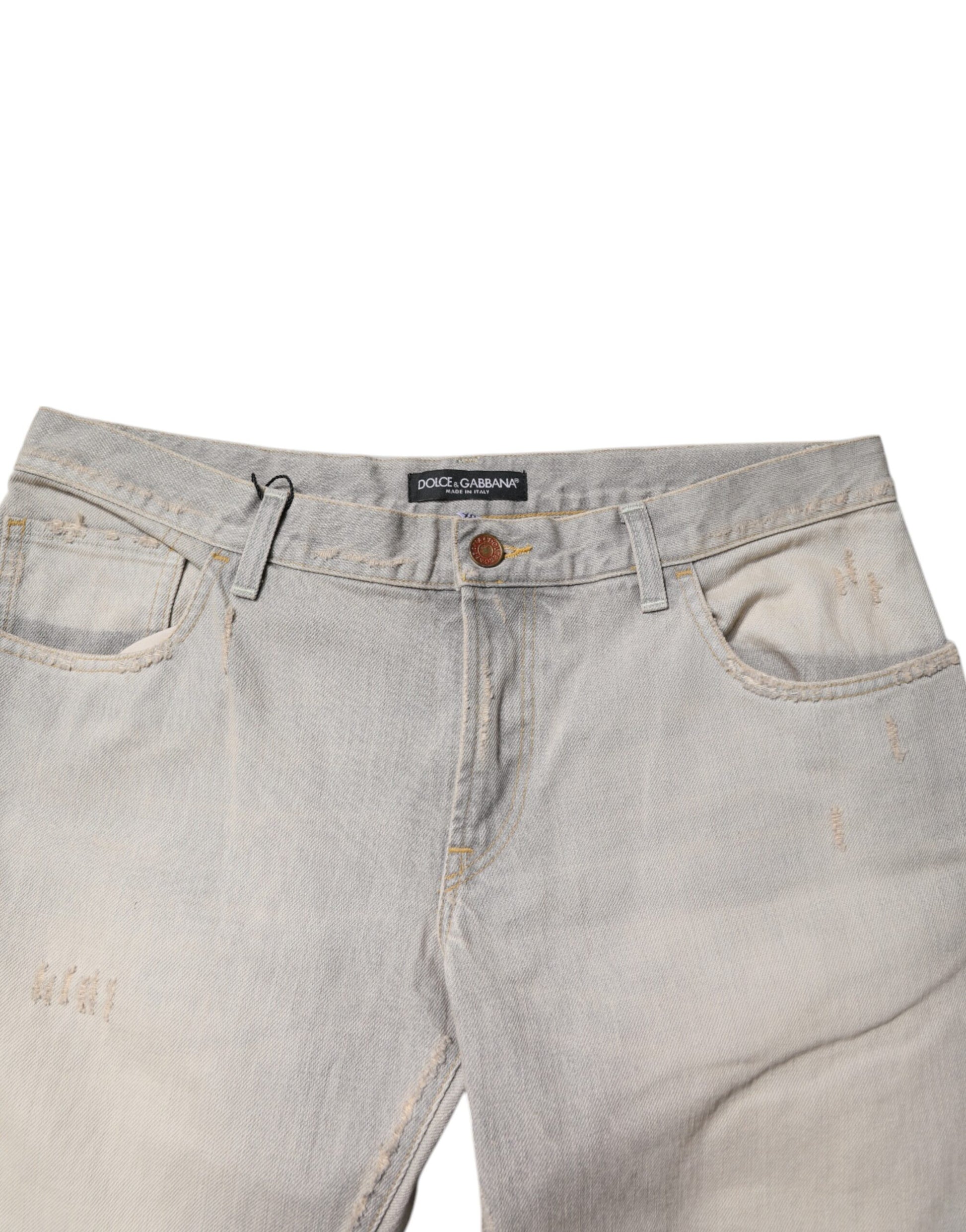 Dolce & Gabbana Grey Skinny Jeans for Men additional view