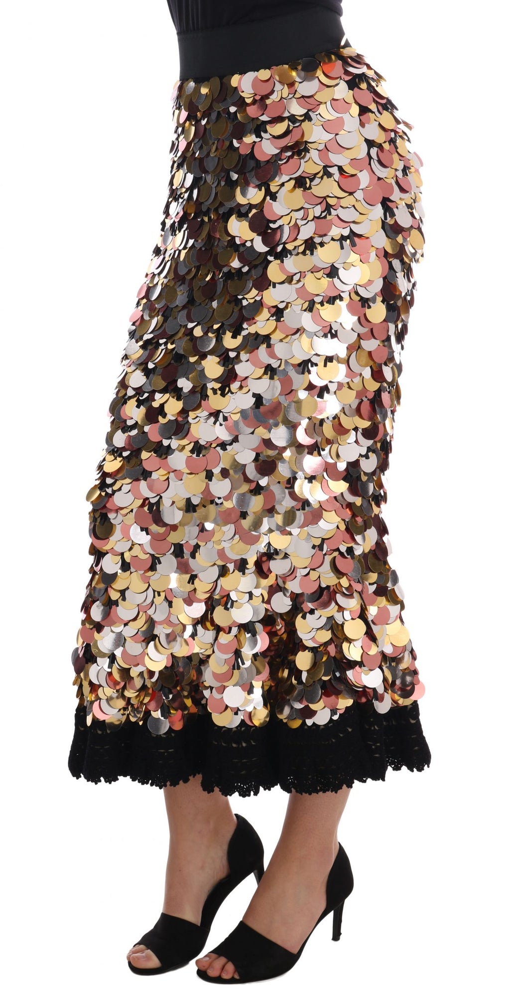 Dolce & Gabbana Black Long Skirt for Women alternate view