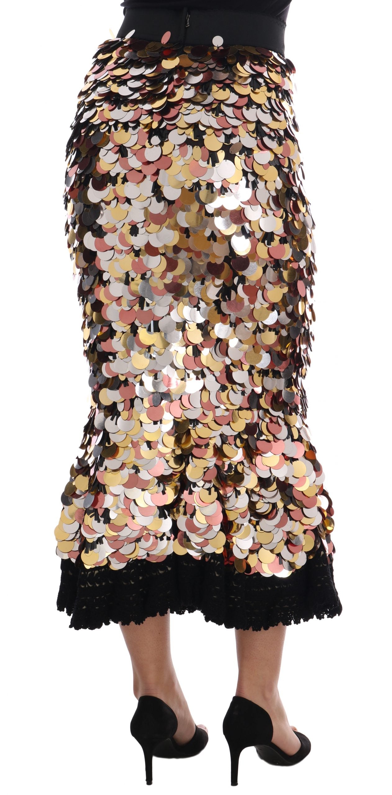 Dolce & Gabbana Black Long Skirt for Women detail view
