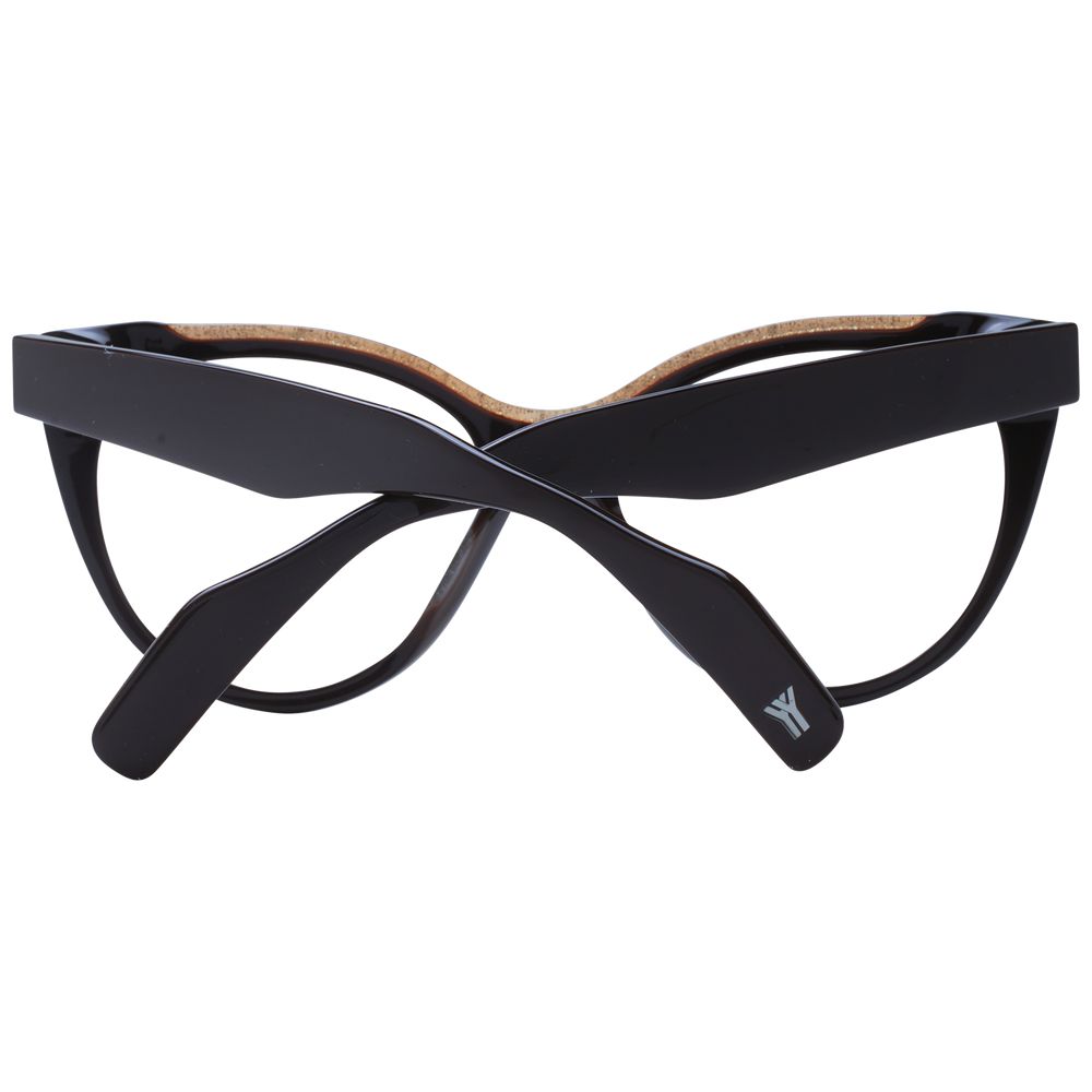 Yohji Yamamoto Brown Glasses Frames for Women detail view