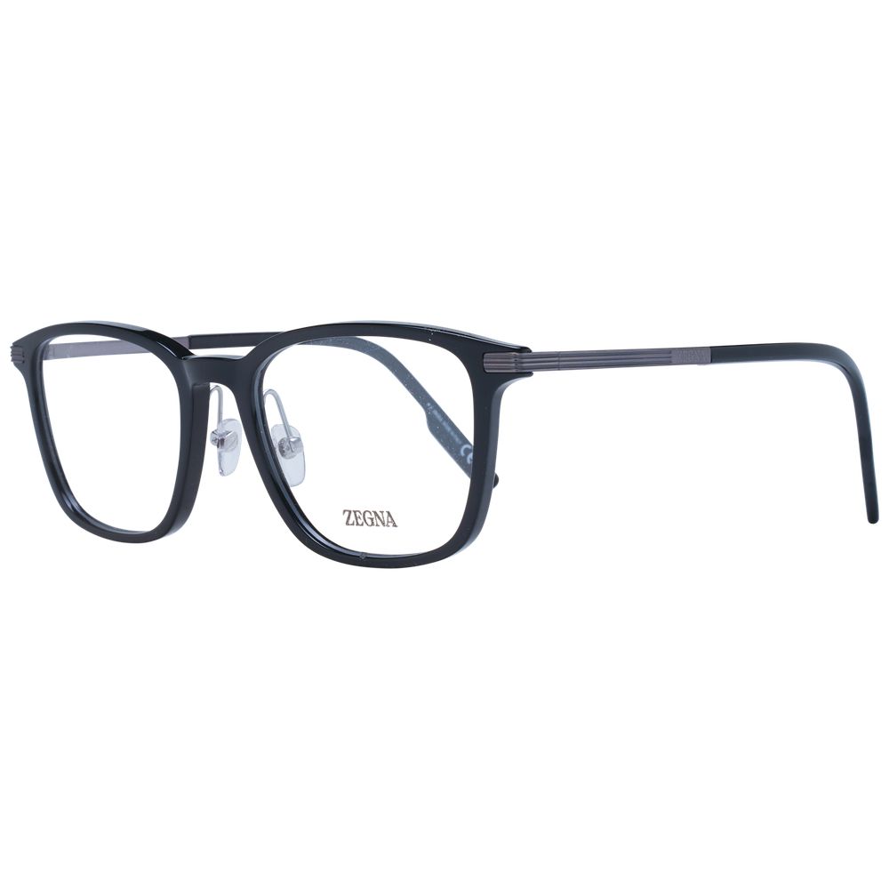 Ermenegildo Zegna Black Glasses Frames for Men