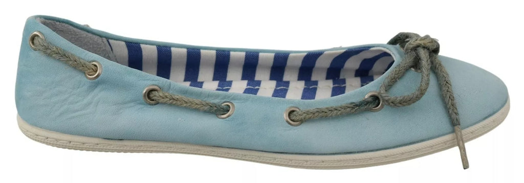 Pantofola D'Oro Blue Ballet Flats for Women detail view