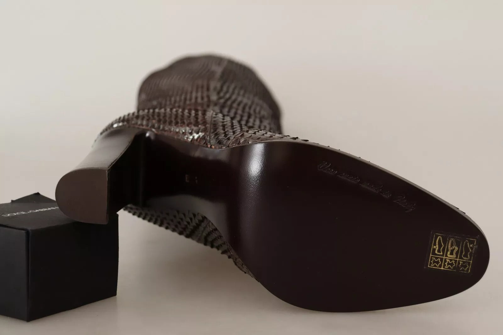 Dolce & Gabbana Brown Over The Knee for Women side view