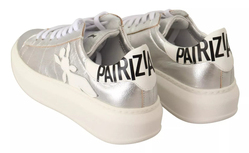 Patrizia Pepe Silver Low Top Sneakers for Women detail view