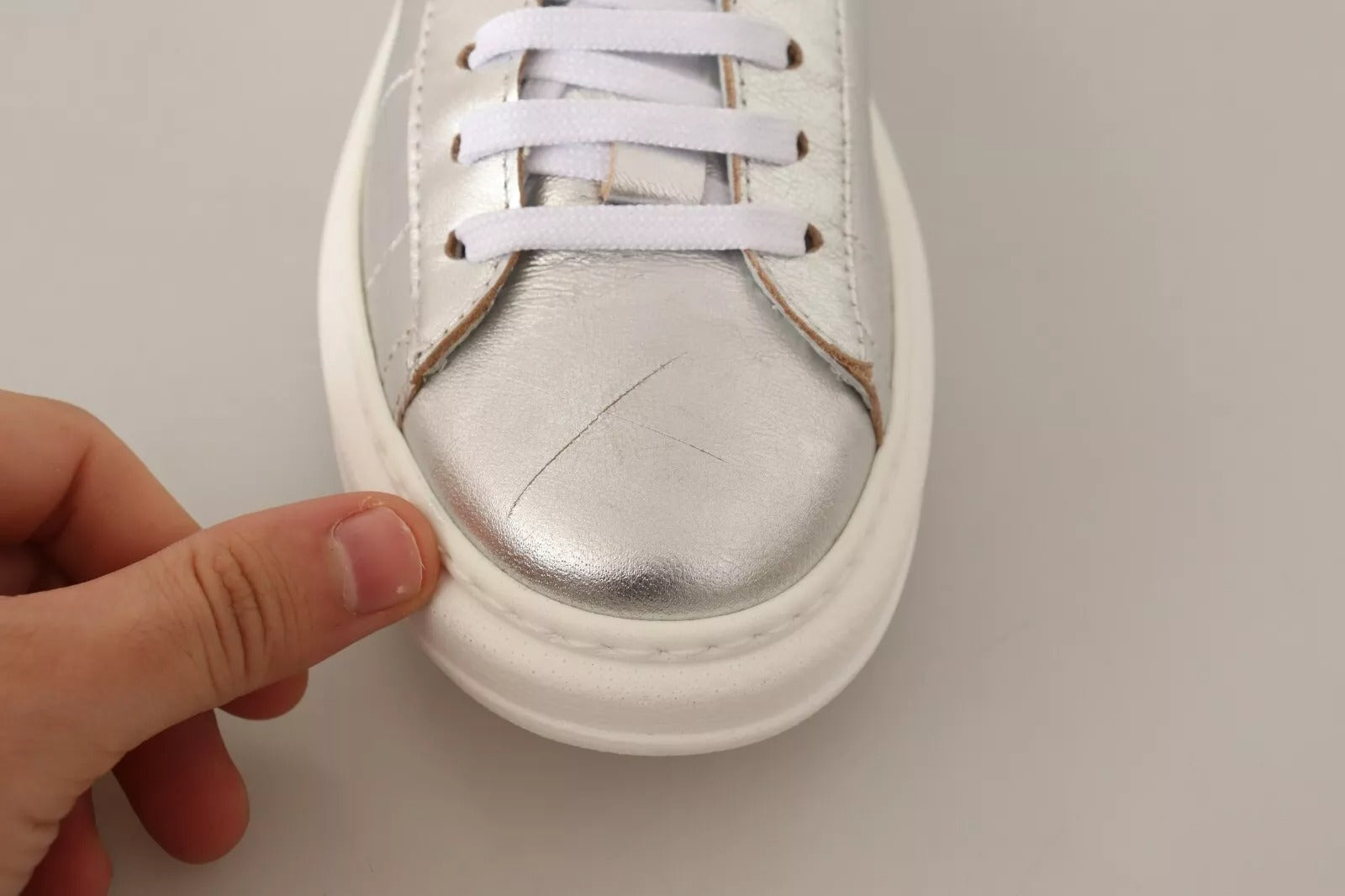 Patrizia Pepe Silver Low Top Sneakers for Women additional view