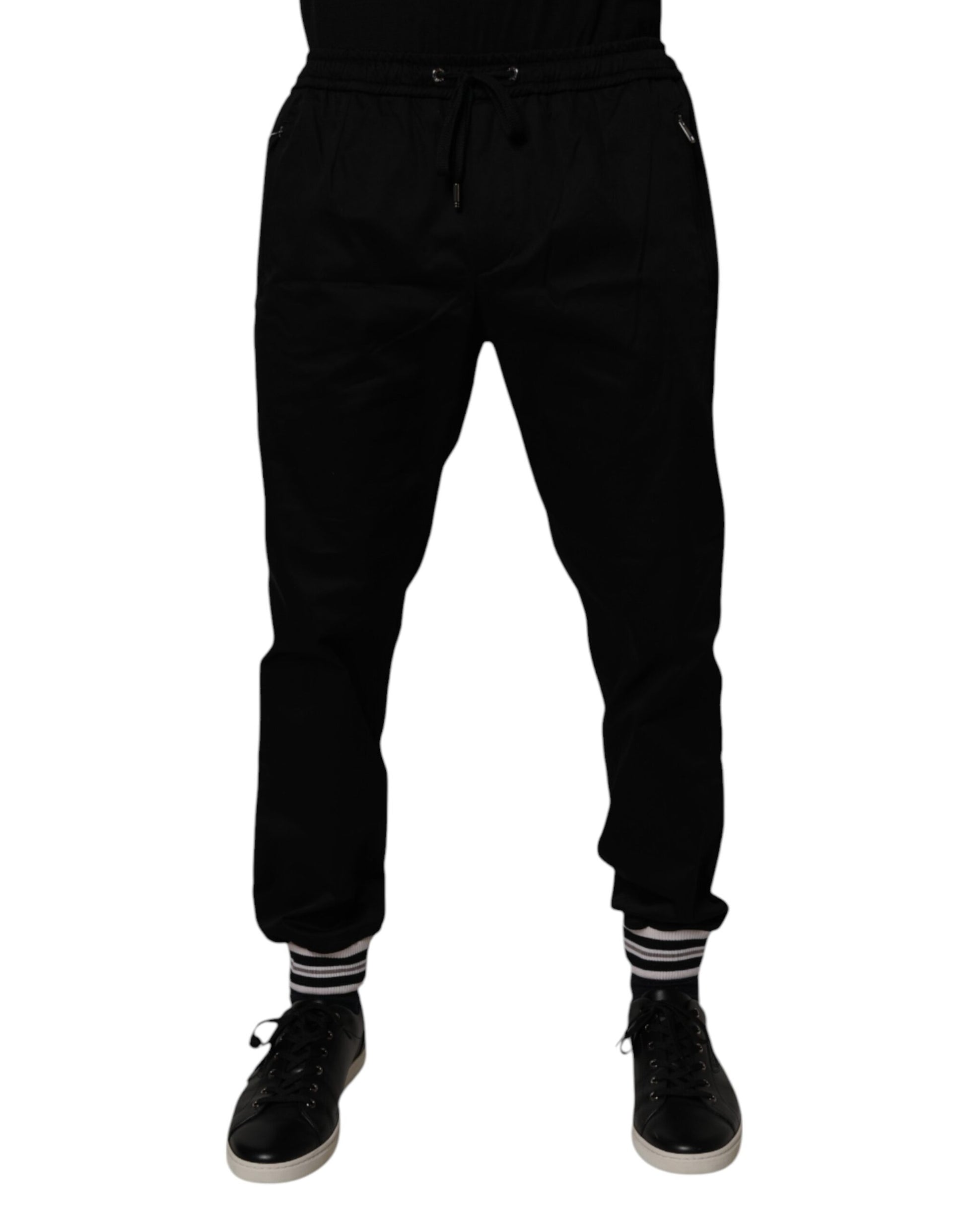 Dolce & Gabbana Black Athletic Pants for Men