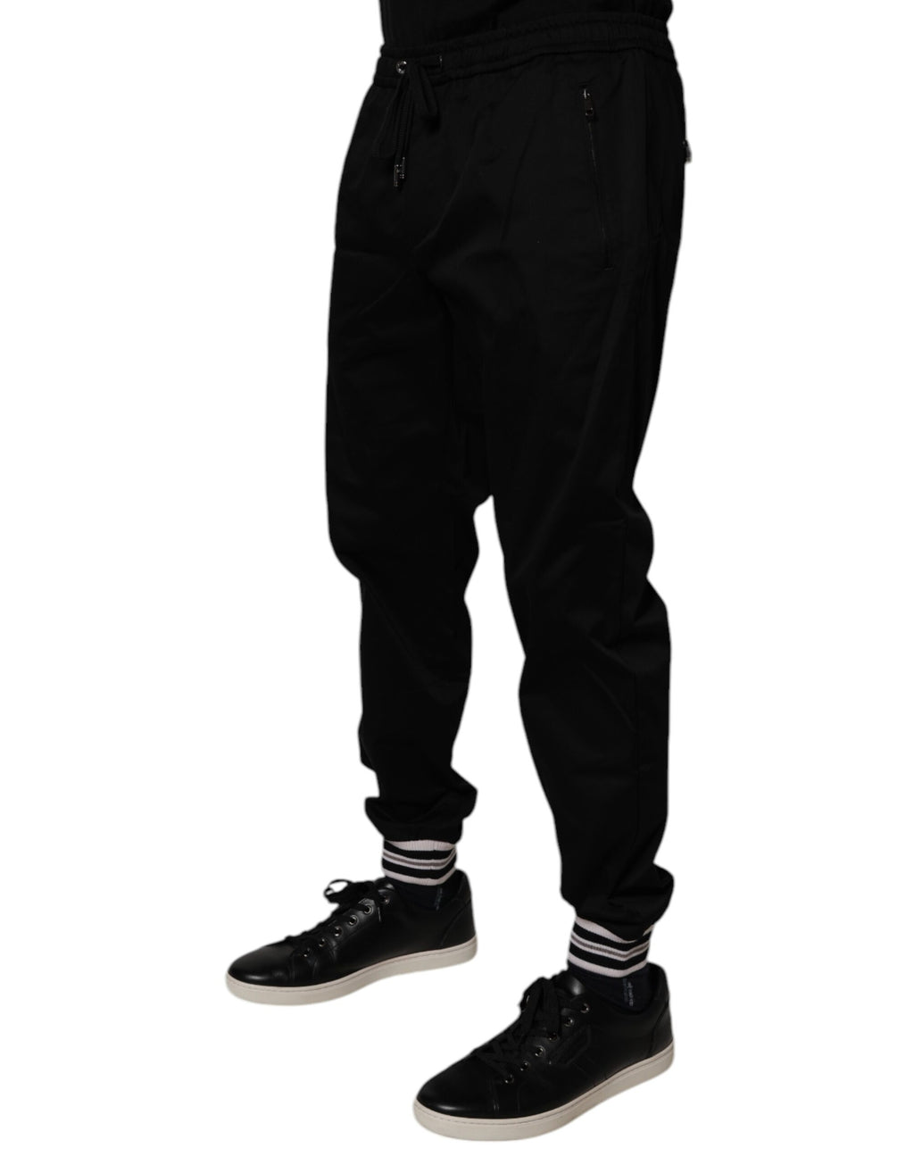 Dolce & Gabbana Black Athletic Pants for Men detail view