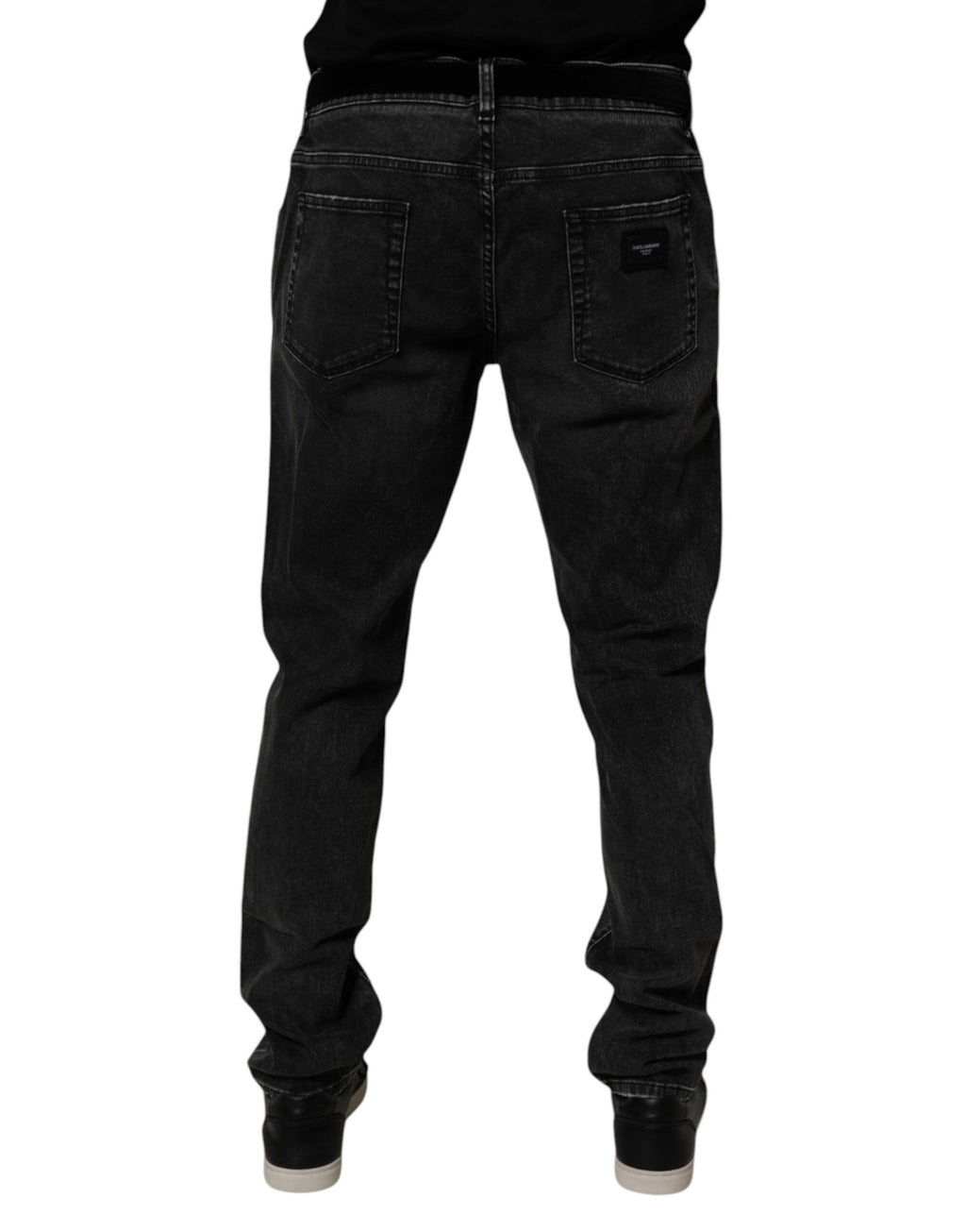 Dolce & Gabbana Black Skinny Jeans for Men side view
