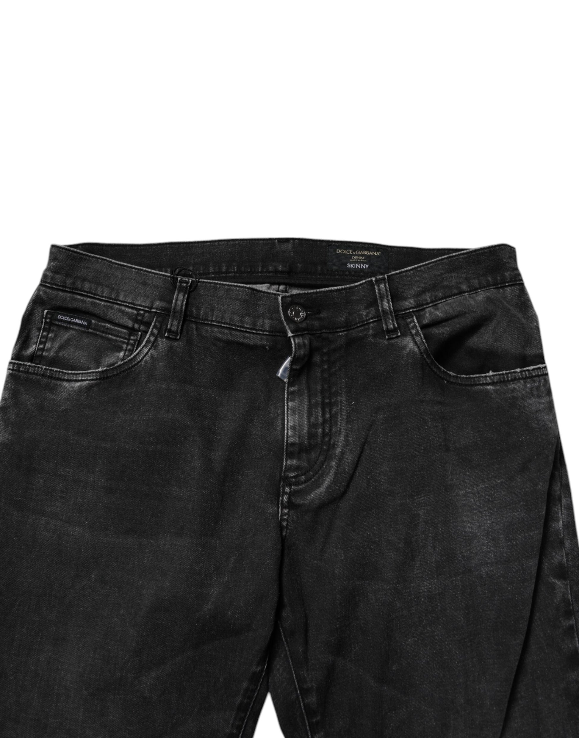 Dolce & Gabbana Black Skinny Jeans for Men additional view