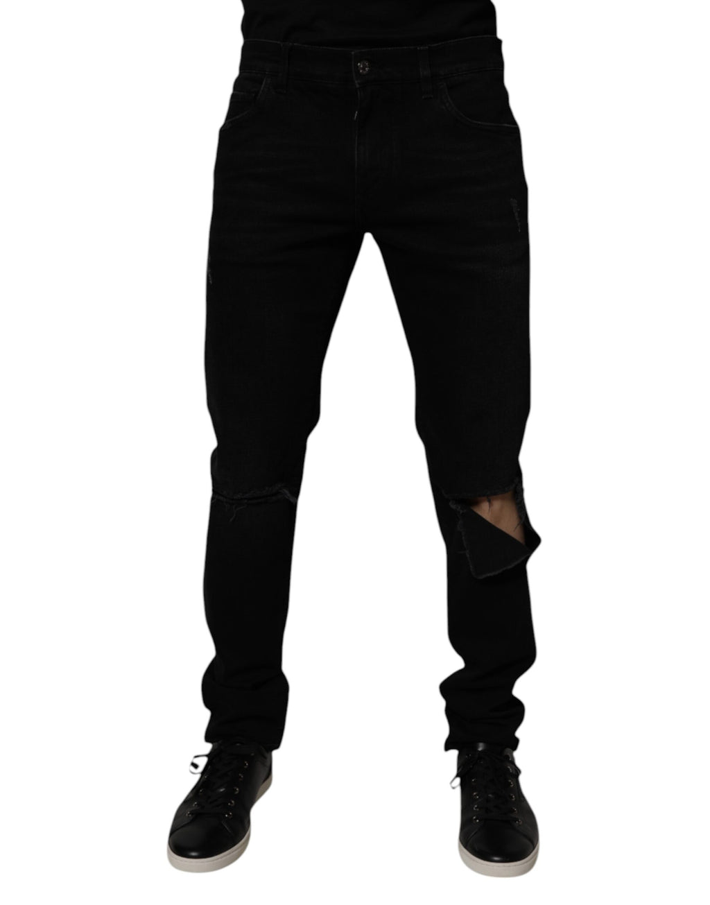 Dolce & Gabbana Black Skinny Jeans for Men