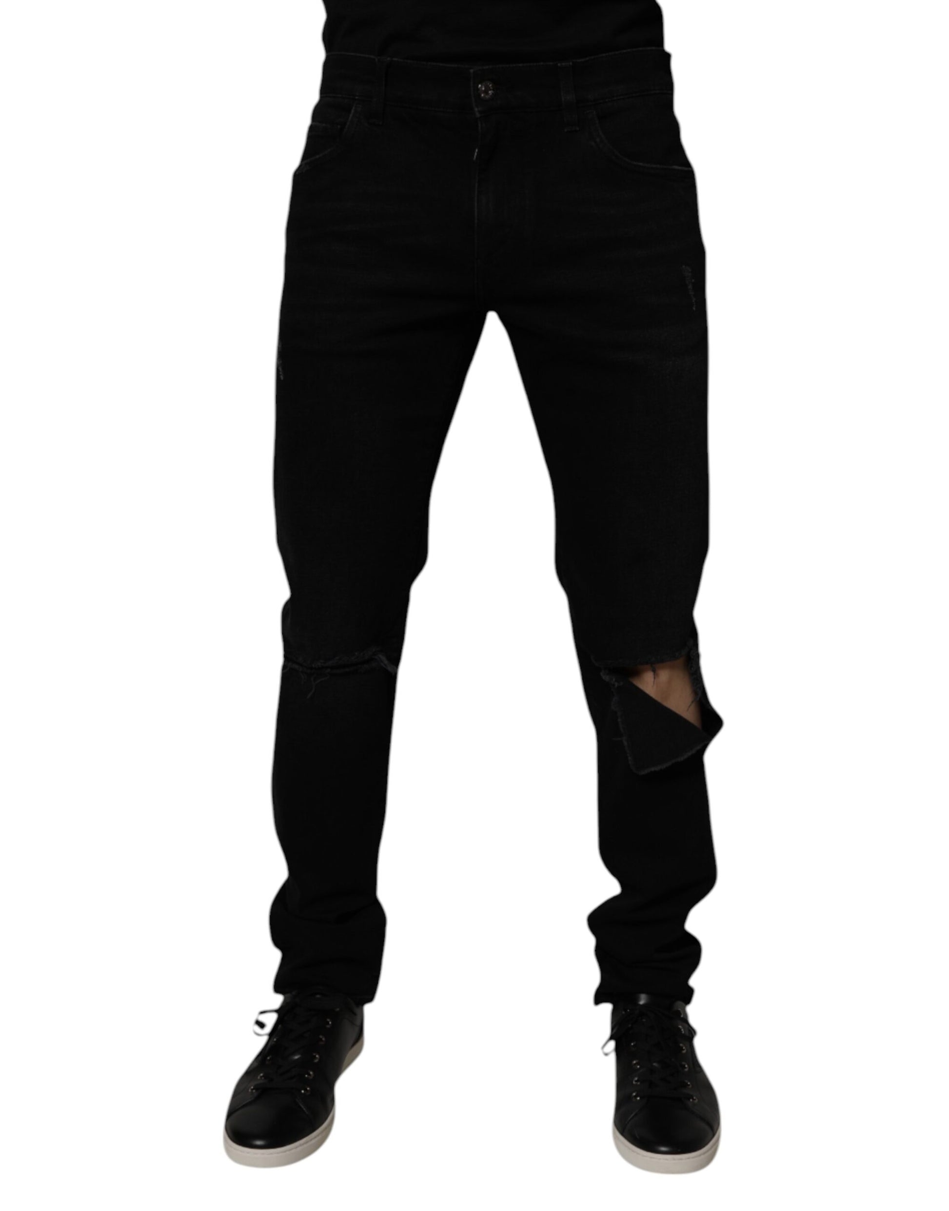 Dolce & Gabbana Black Skinny Jeans for Men