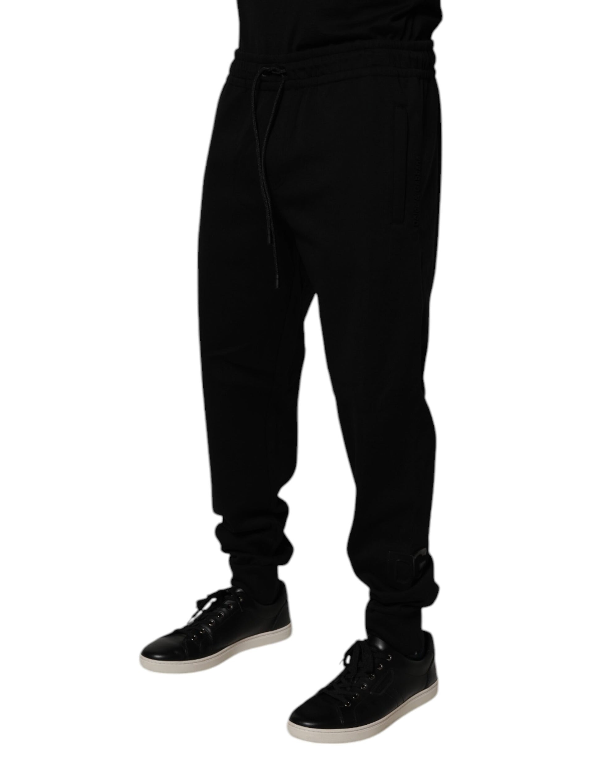 Dolce & Gabbana Black Athletic Pants for Men detail view
