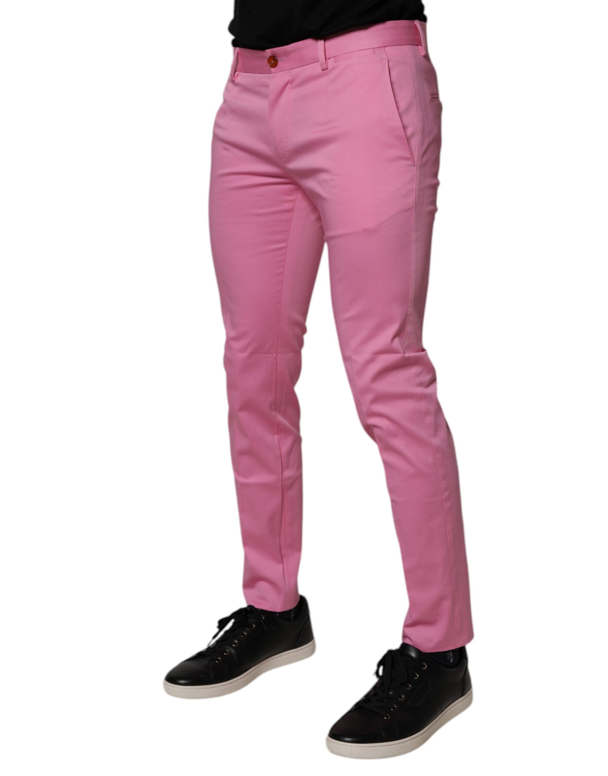 Dolce & Gabbana Pink Dress Pants for Men detail view