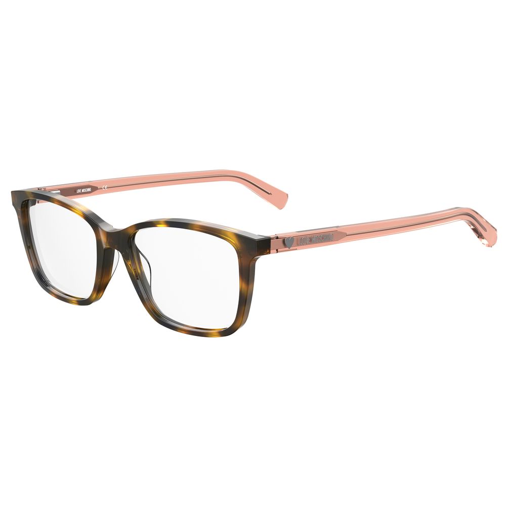 Love Moschino Brown Glasses Frames for Women