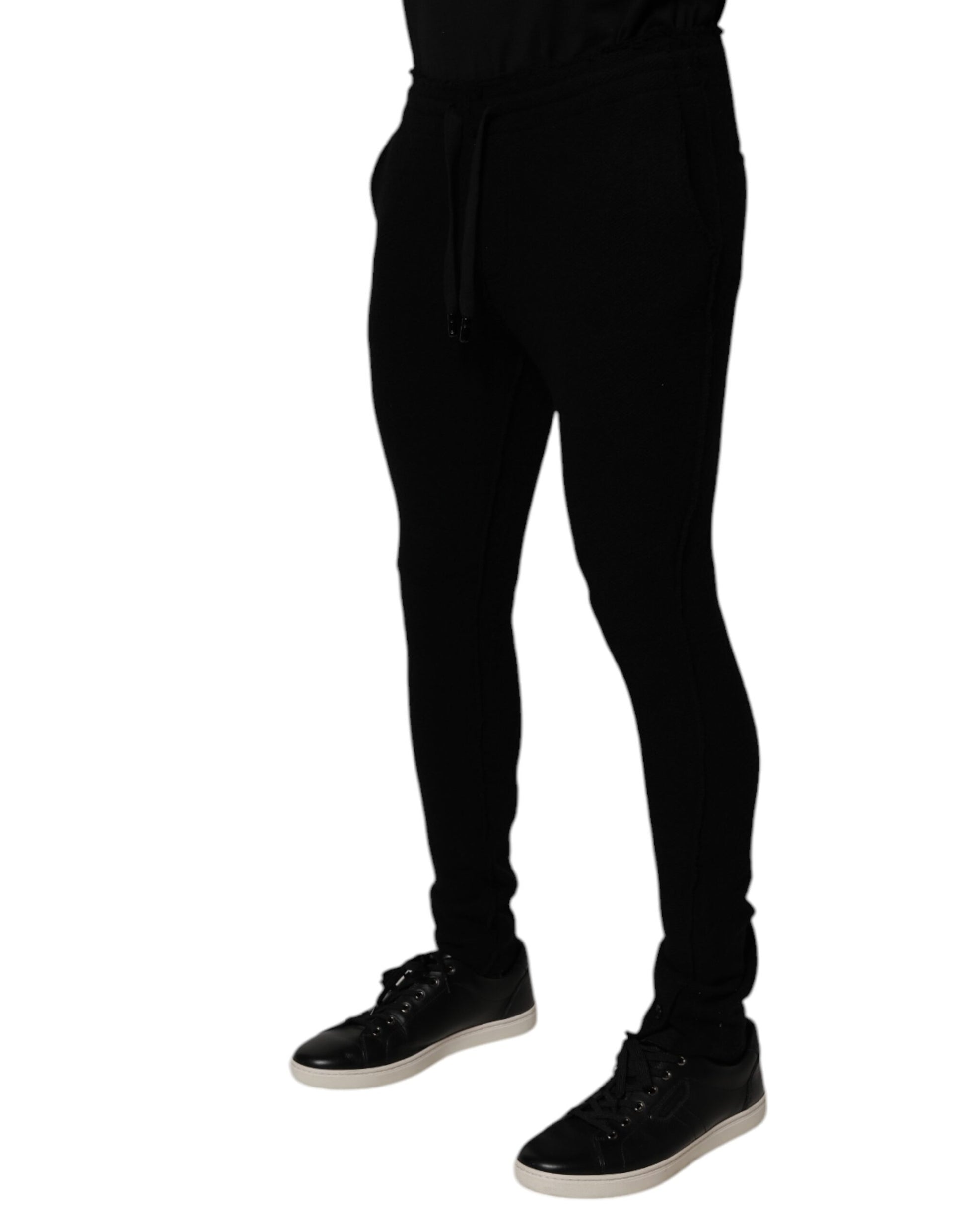 Dolce & Gabbana Black Athletic Pants for Men detail view