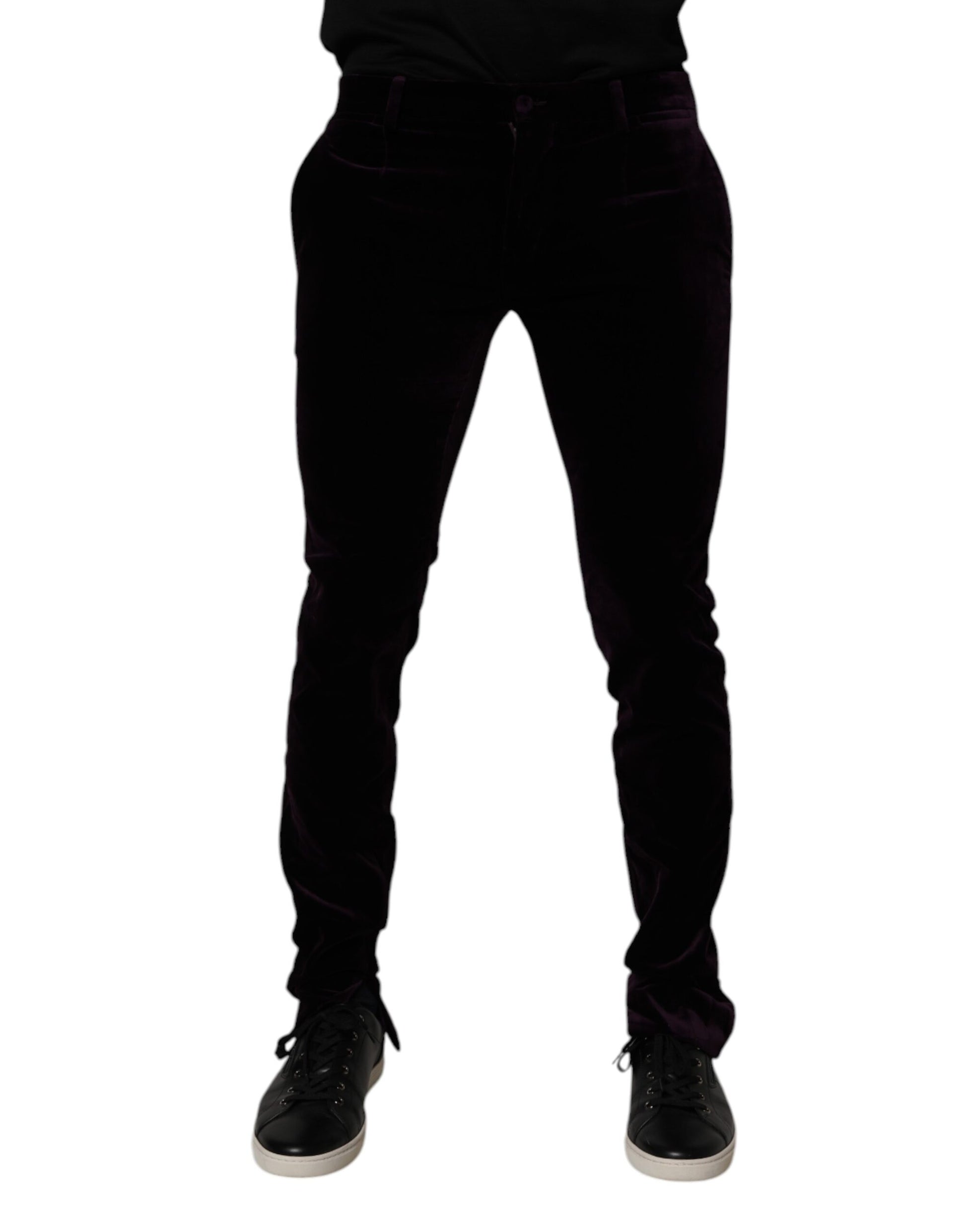 Dolce & Gabbana Purple Dress Pants for Men