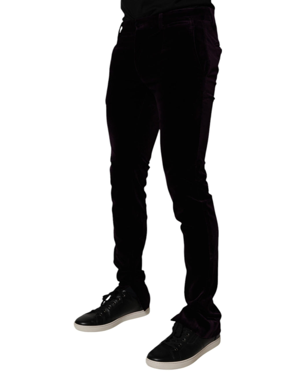 Dolce & Gabbana Purple Dress Pants for Men detail view