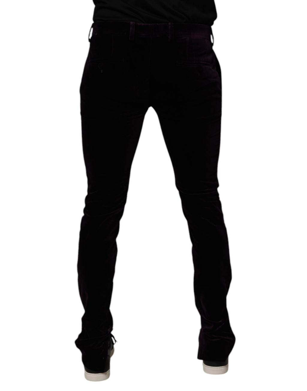 Dolce & Gabbana Purple Dress Pants for Men side view