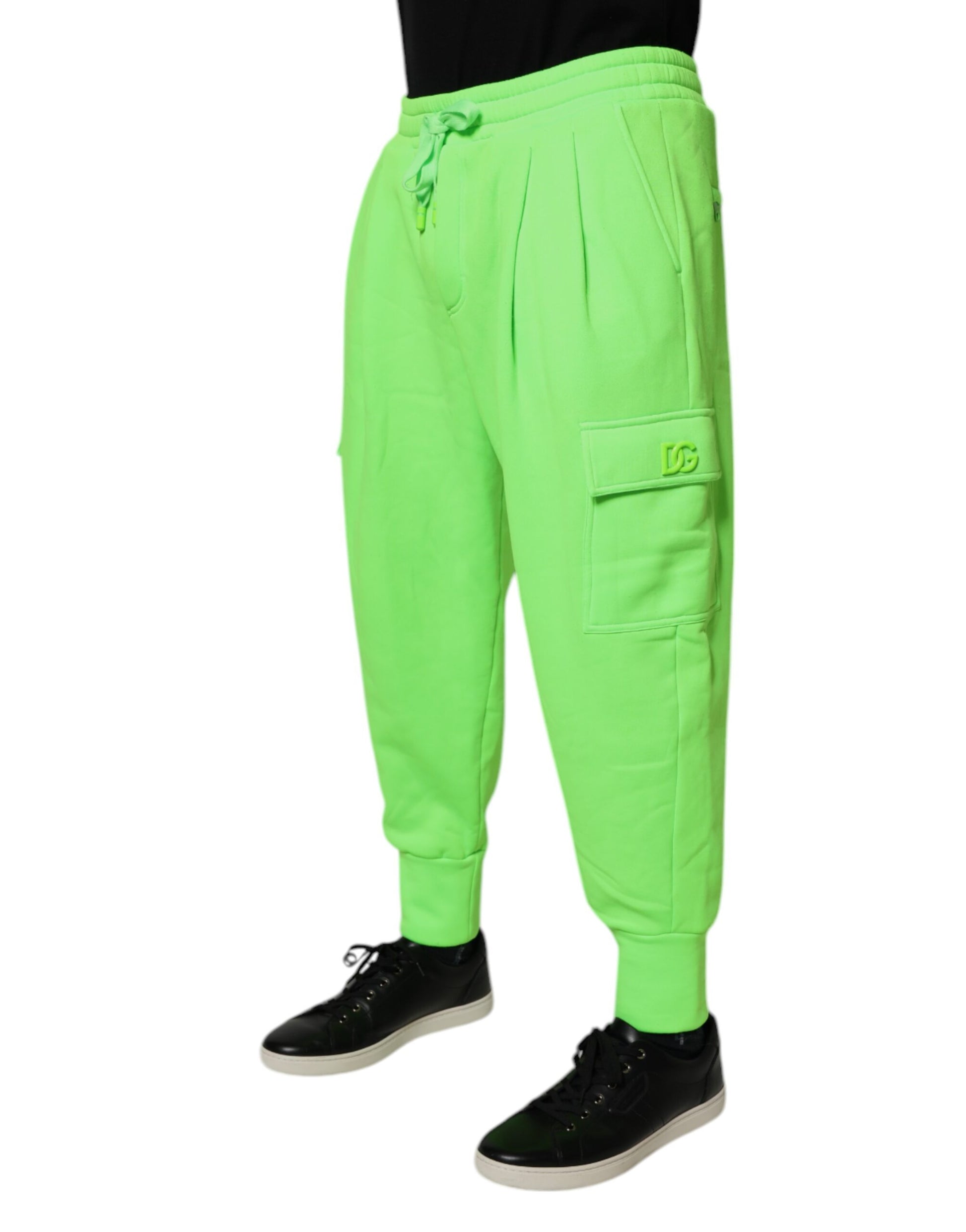 Dolce & Gabbana Green Athletic Pants for Men detail view